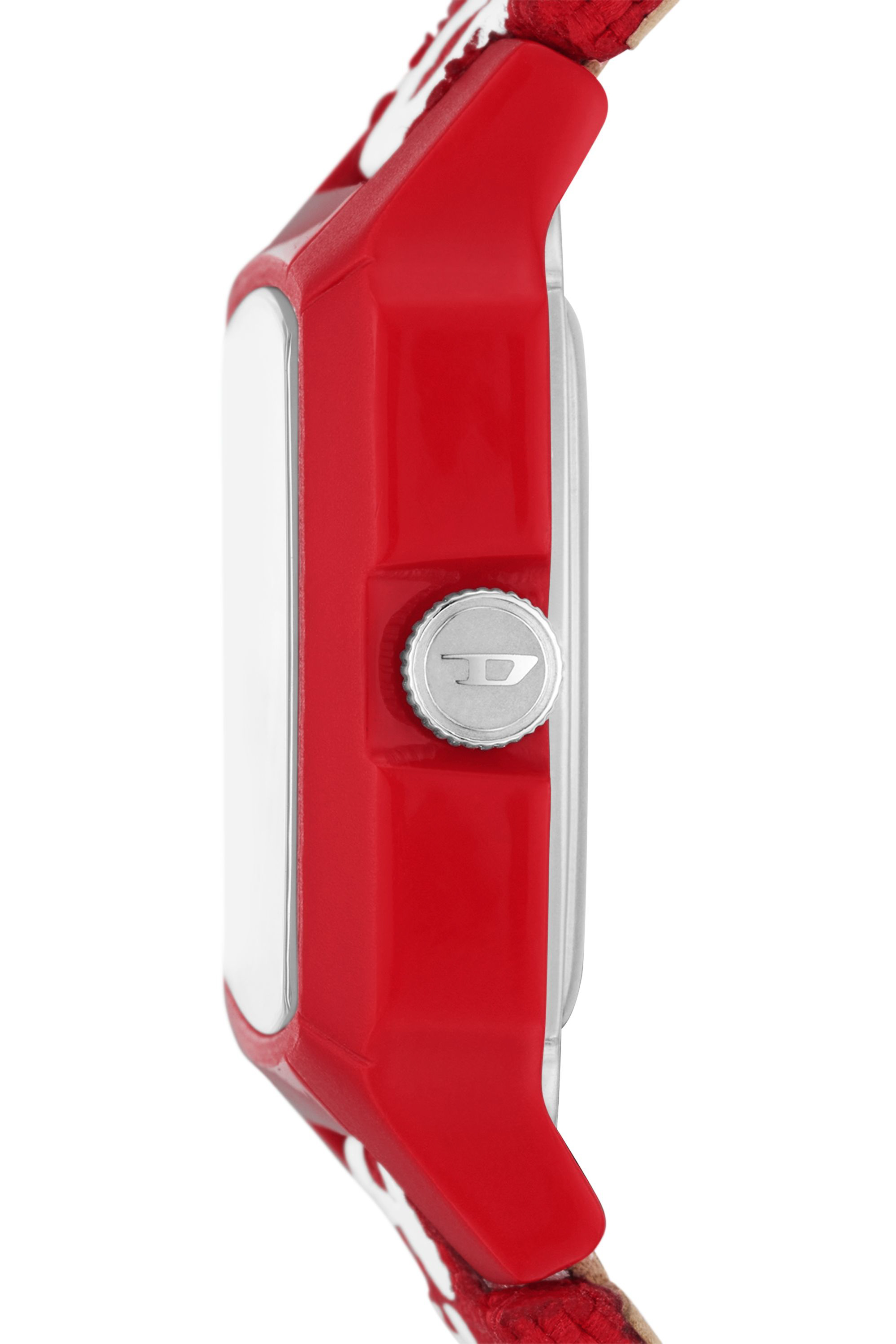 Diesel - DZ2168, Man's Cliffhanger Solar Red watch in Red/White - 3