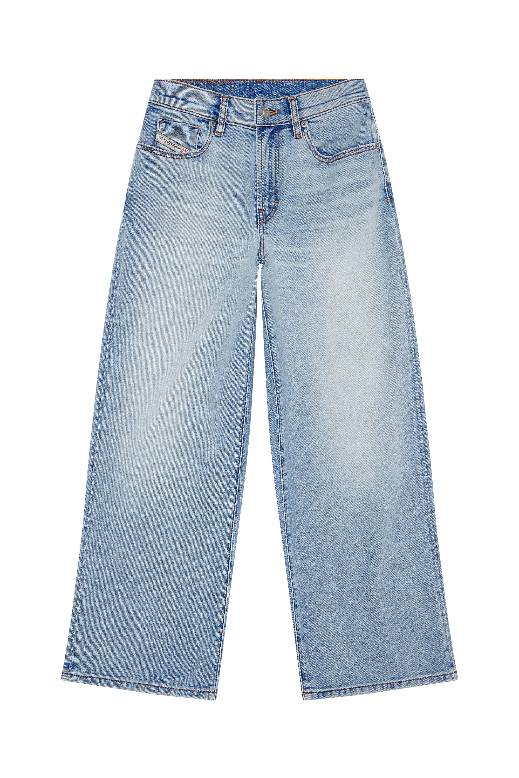 Diesel - 2000 Widee 0AJAT Bootcut and Flare Jeans, Light Blue - Image 5