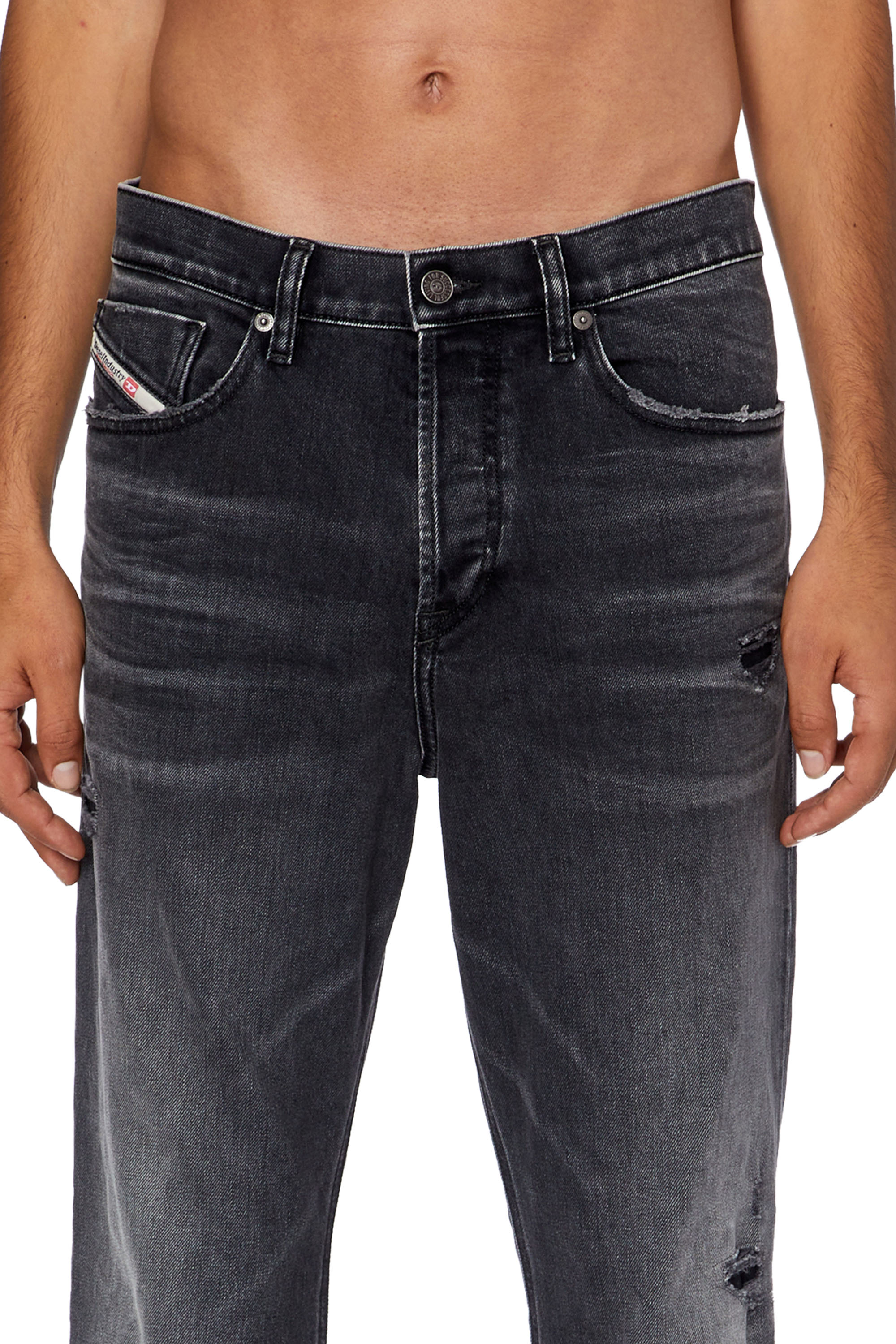 Diesel - Tapered Jeans 2005 D-Fining 09G19, Black/Dark grey - Image 4