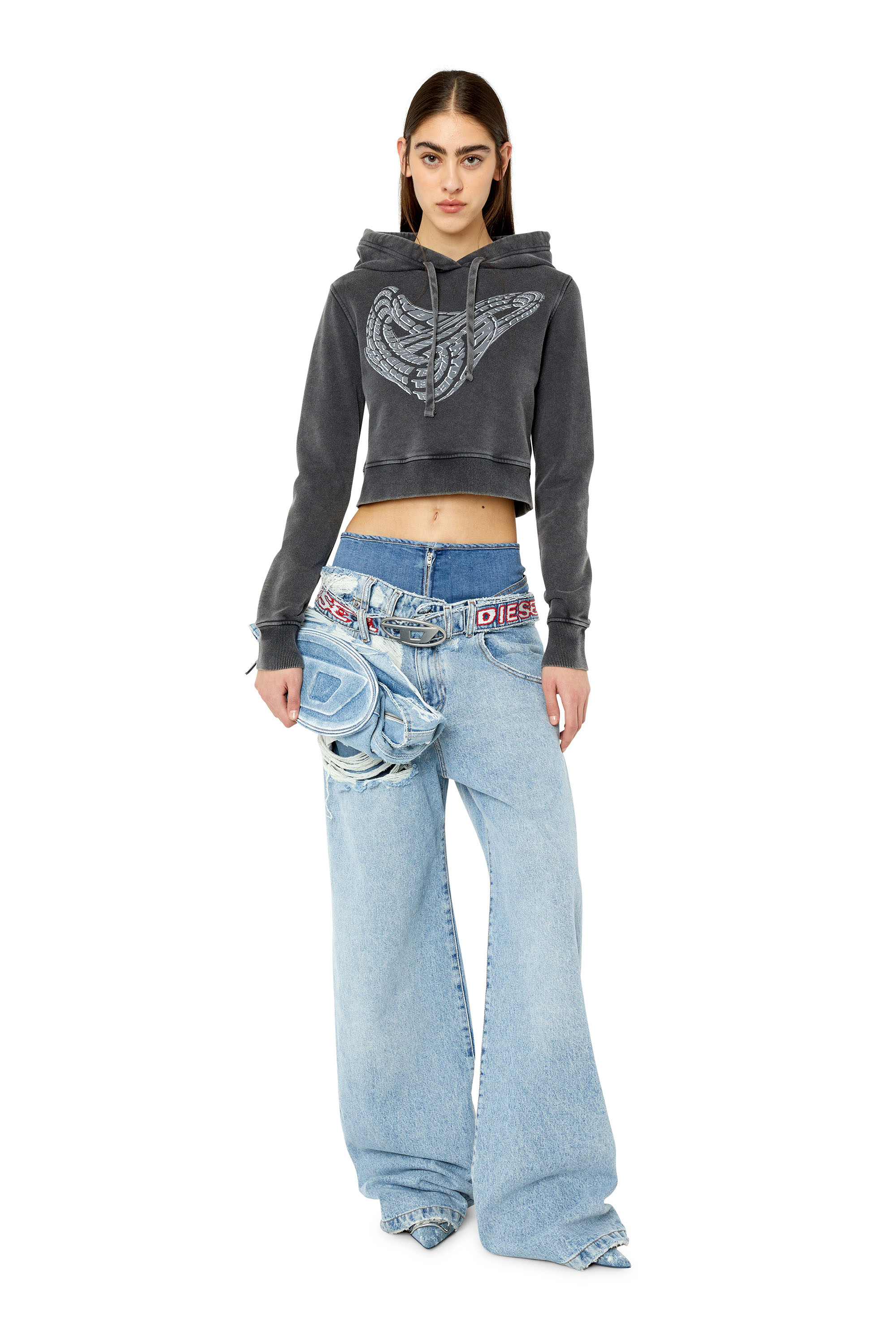 Diesel - F-SLIMMY-HOOD-G1, Black - Image 2