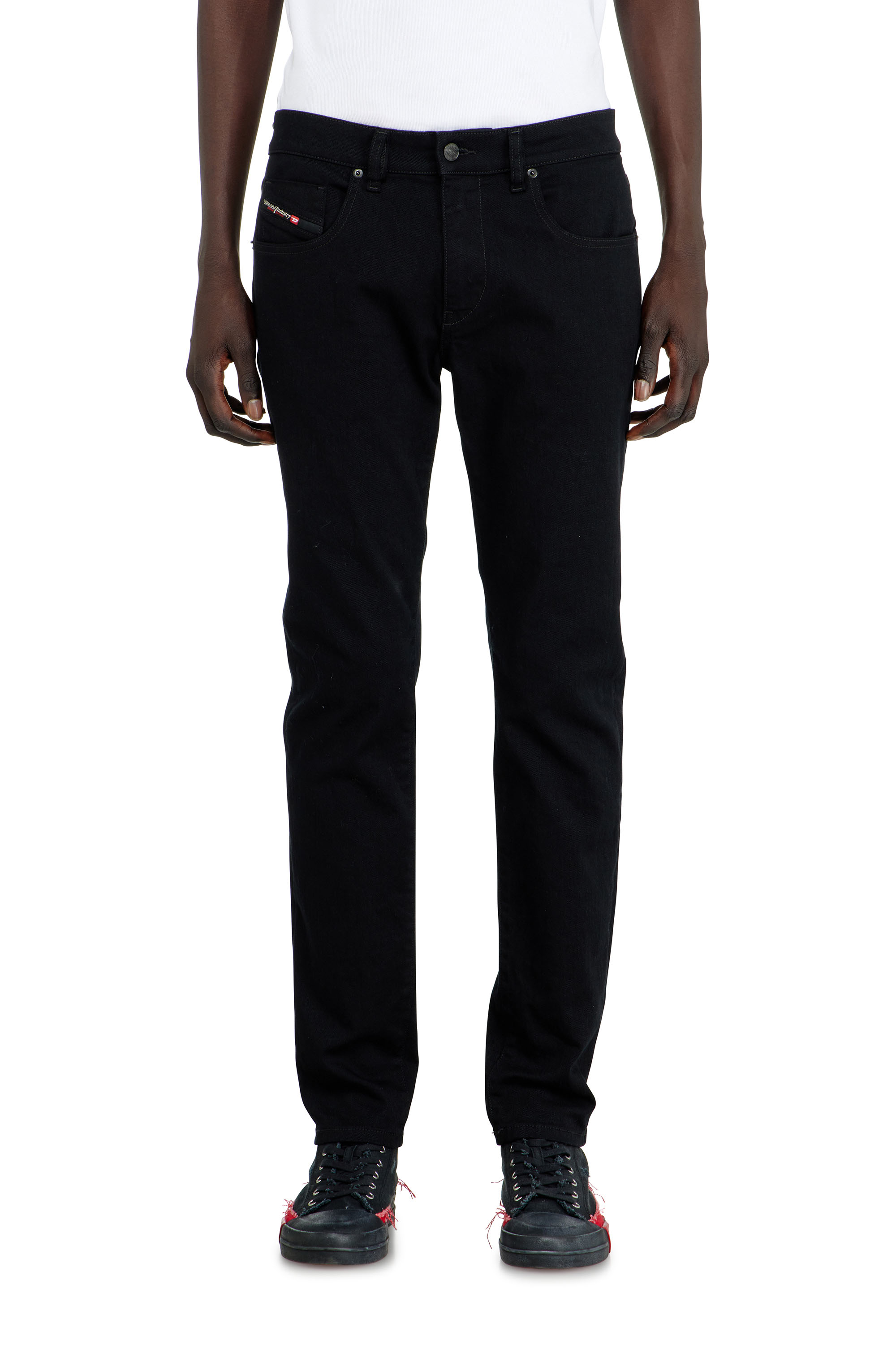 Diesel - Man's Slim Jeans 2019 D-Strukt 069YP, Black/Dark grey - 2