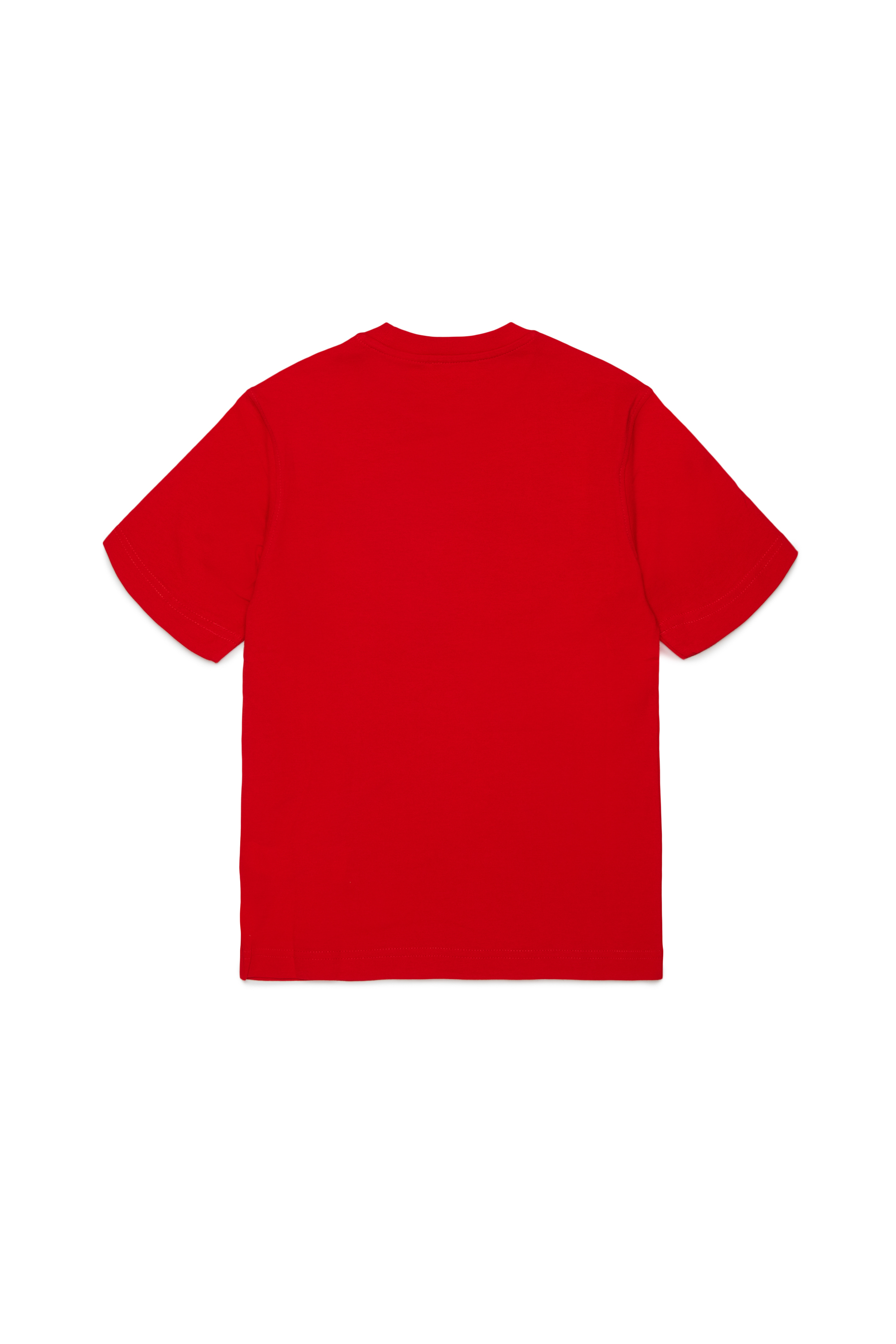 Diesel - TVEL OVER, Man's T-shirt with two-tone Oval D print in Red - 2