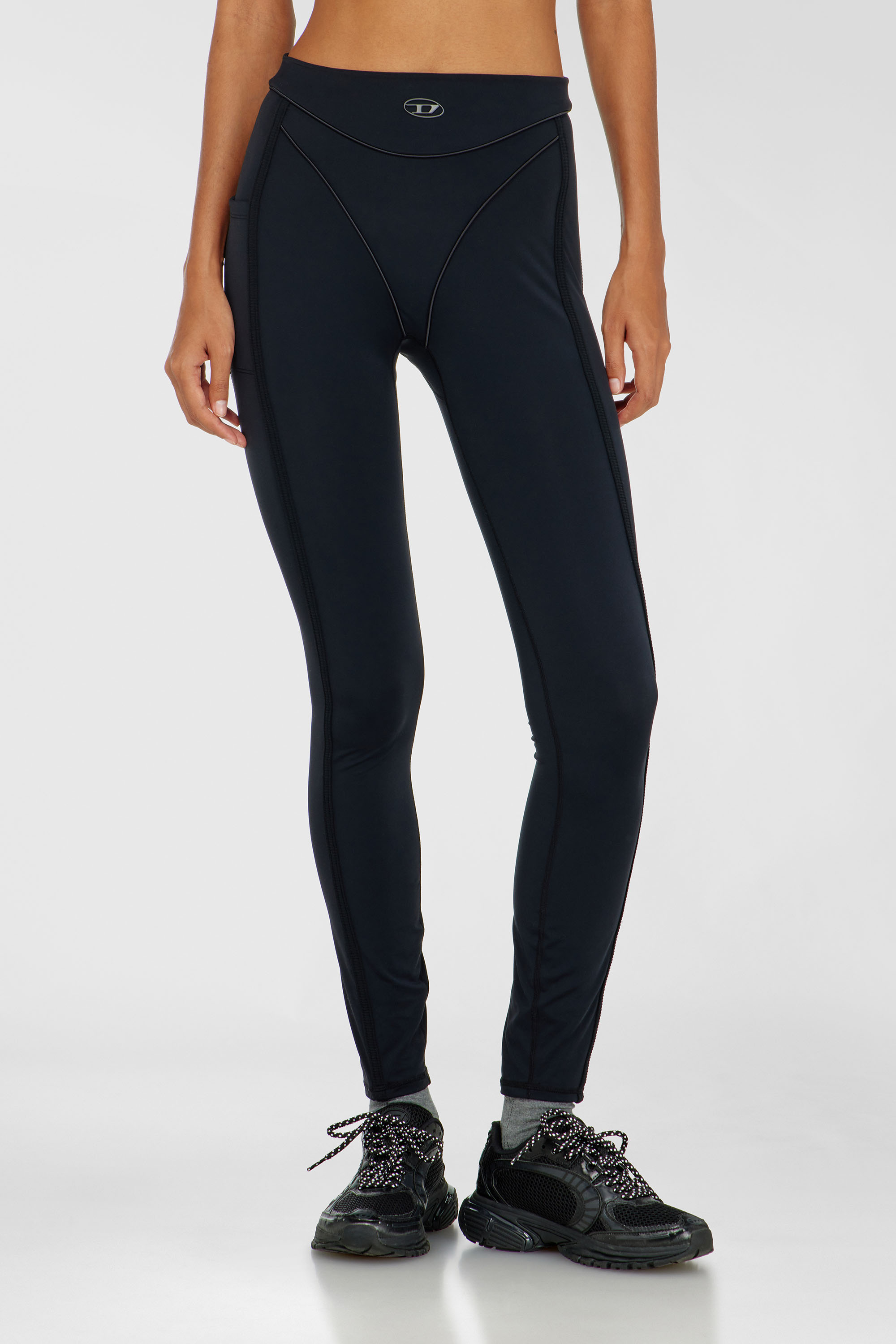 Diesel - FELICIA-UTLT, Woman's Leggings in microfibre in null - 1