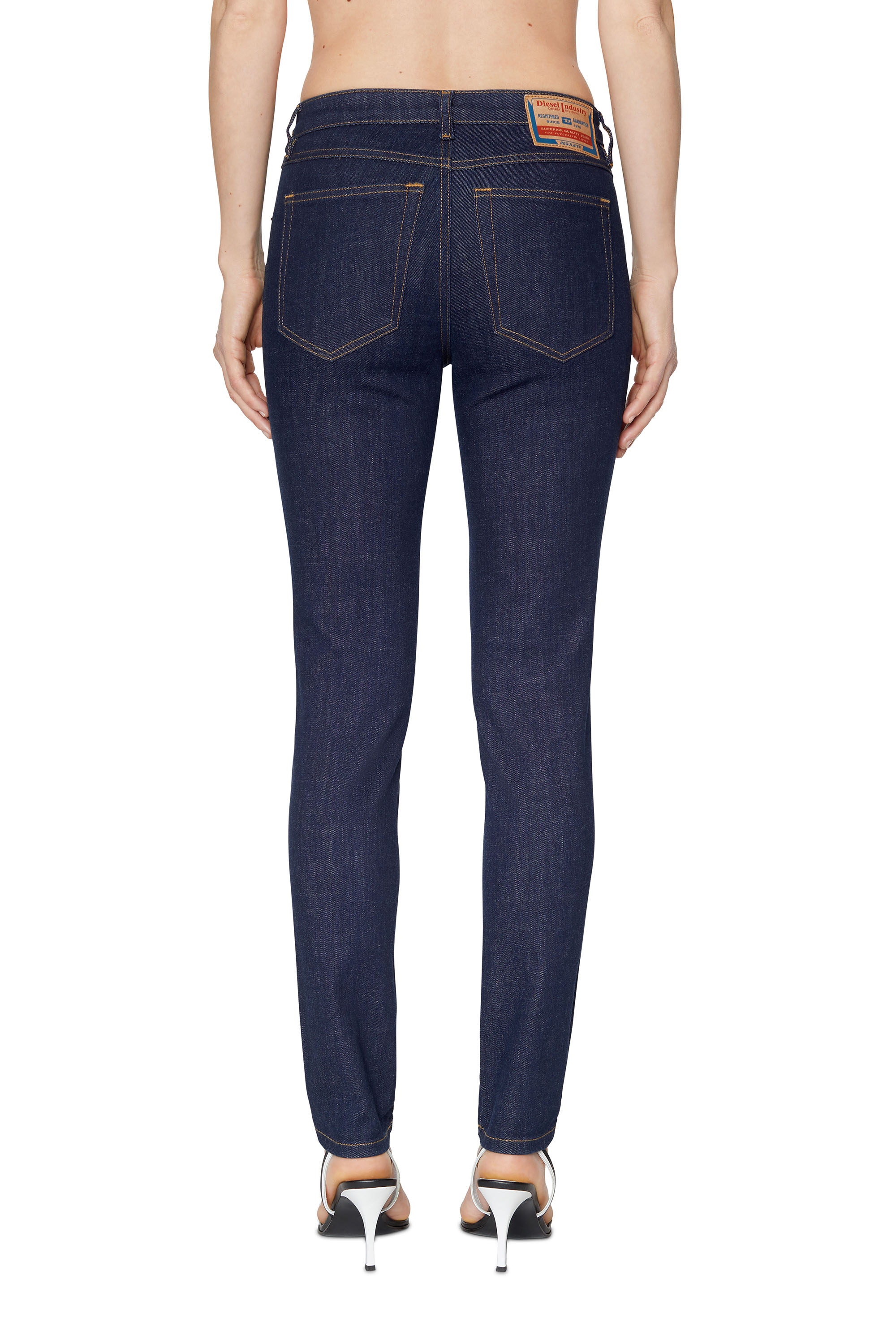 Diesel - Skinny Jeans 2015 Babhila Z9C17, Dark Blue - Image 3