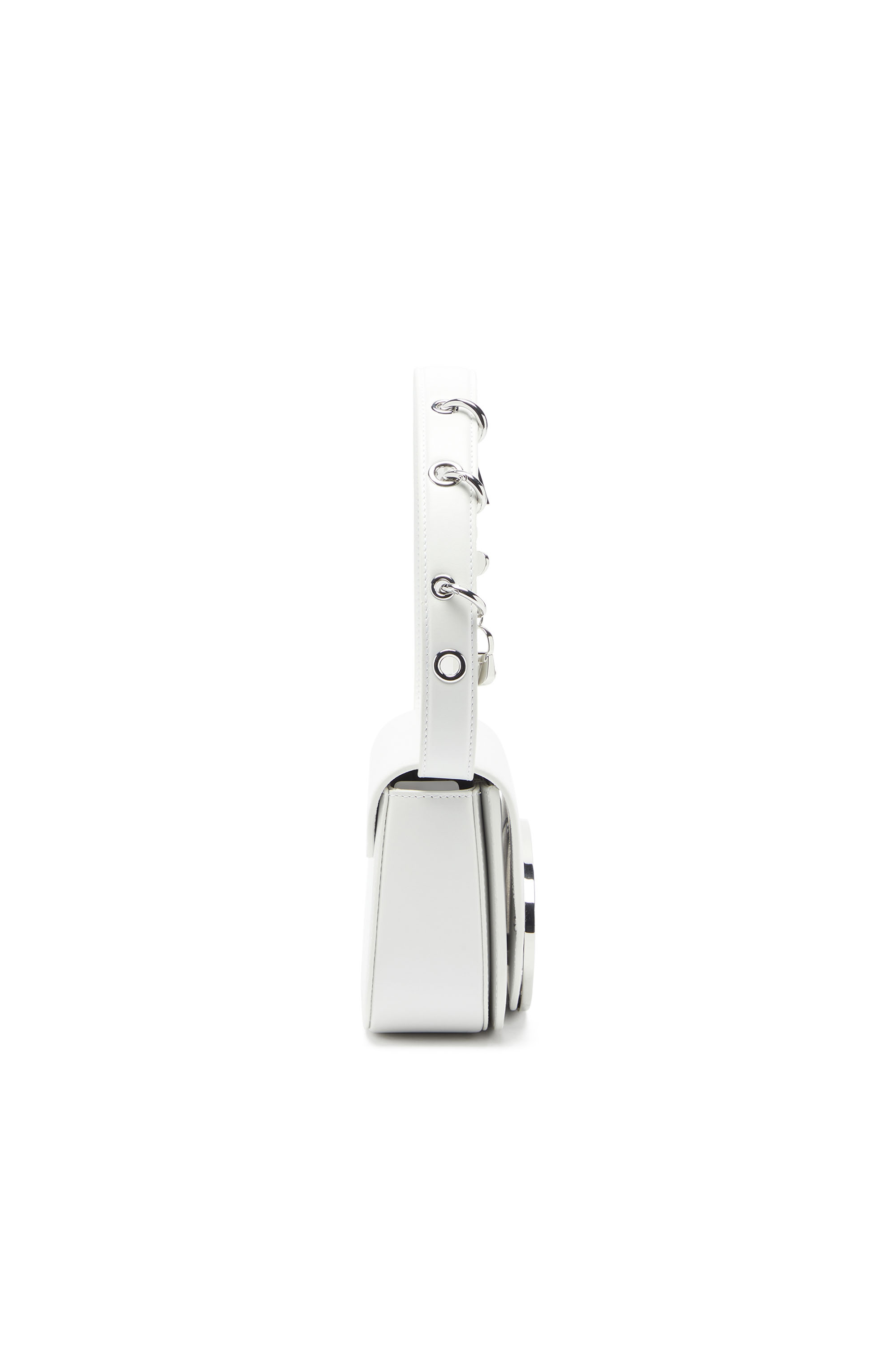 Diesel - 1DR, Woman's 1DR -Iconic shoulder bag in leather with handle charms in White - 4