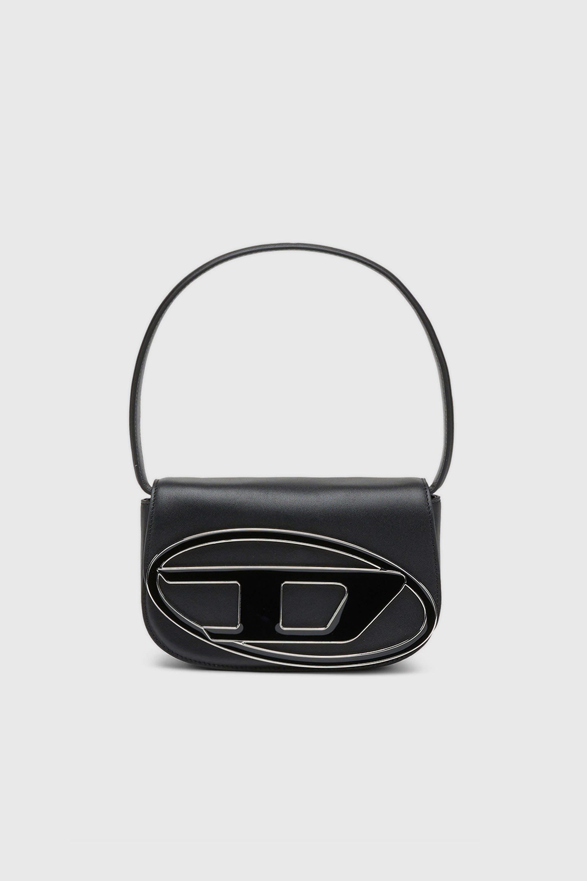 Diesel - 1DR, Woman's 1DR-Iconic shoulder bag in nappa leather in Black - 2