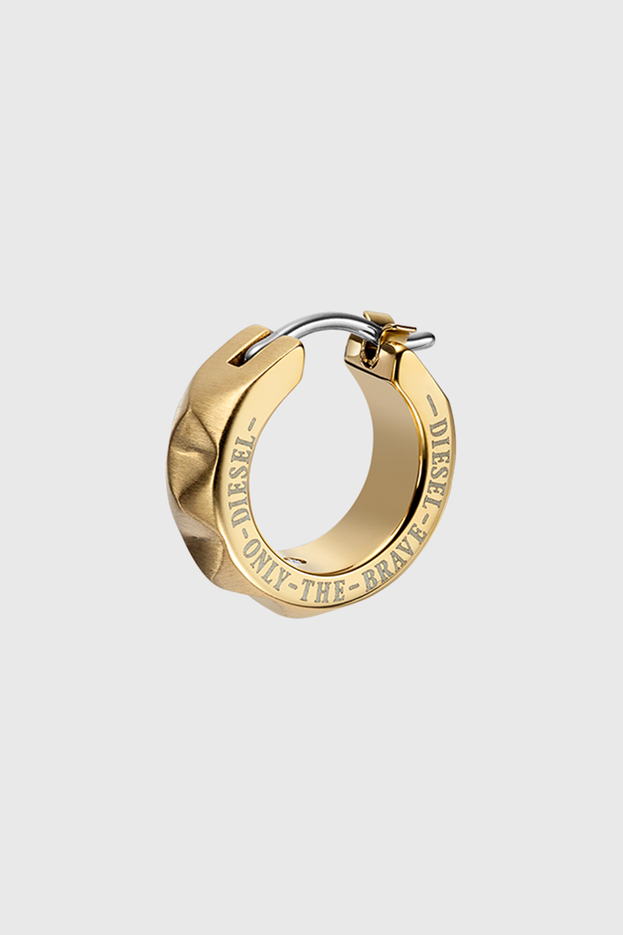Gold-Tone Stainless Steel single hoop earring