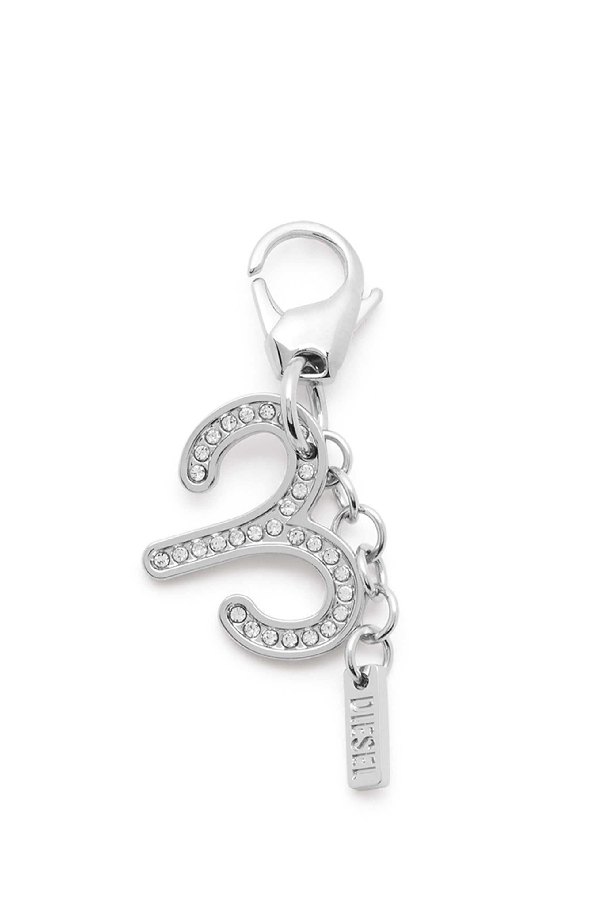 Diesel - CHARM ARIES, Unisex's Metal Aries charm with rhinestones in Silver - 1