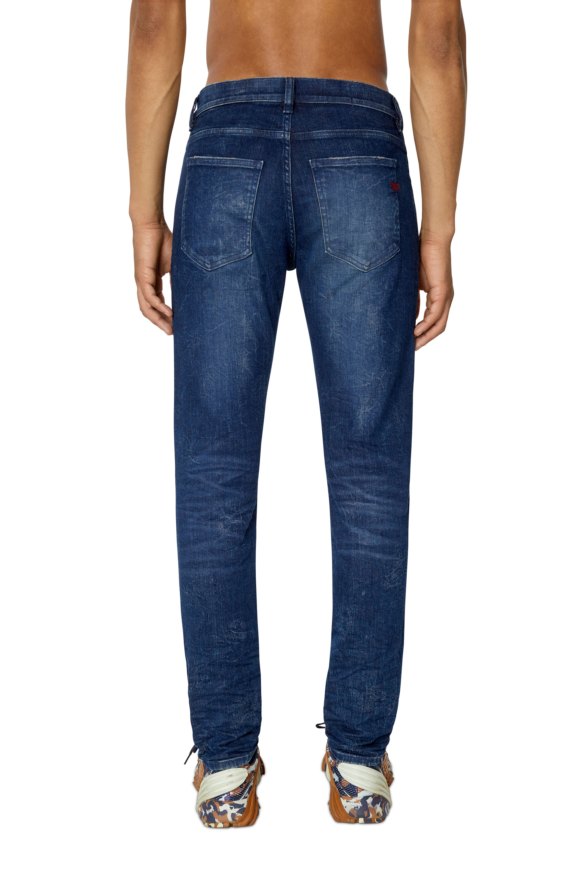 Diesel - 2019 D-Strukt 09F54 Slim Jeans, Dark Blue - Image 2