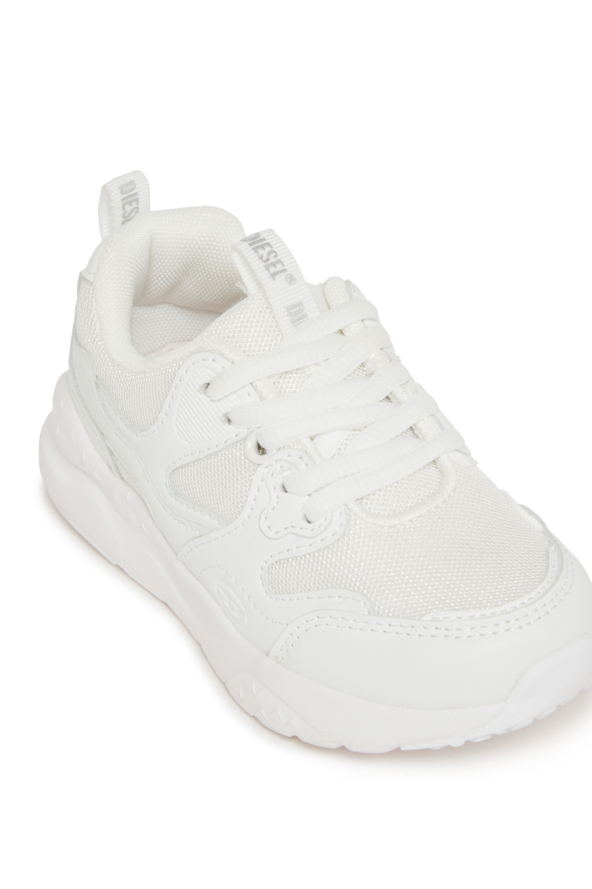 Diesel - S-RUBCOL, Unisex's S-Rubcol-Monochrome sneakers in mesh in White - 4