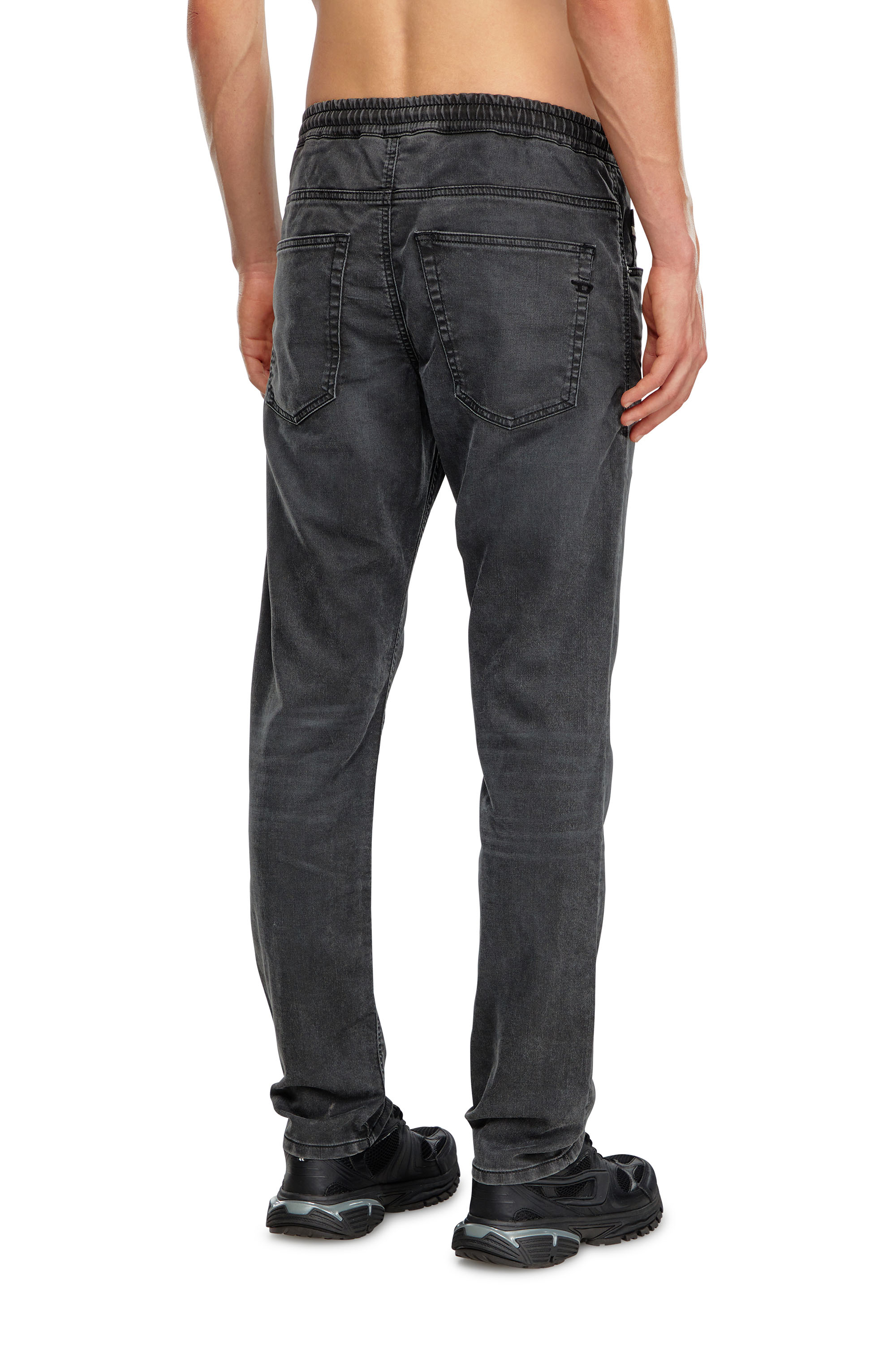 Diesel - Man's Regular 2030 D-Krooley Joggjeans&reg; 09J75, Black/Dark grey - 4