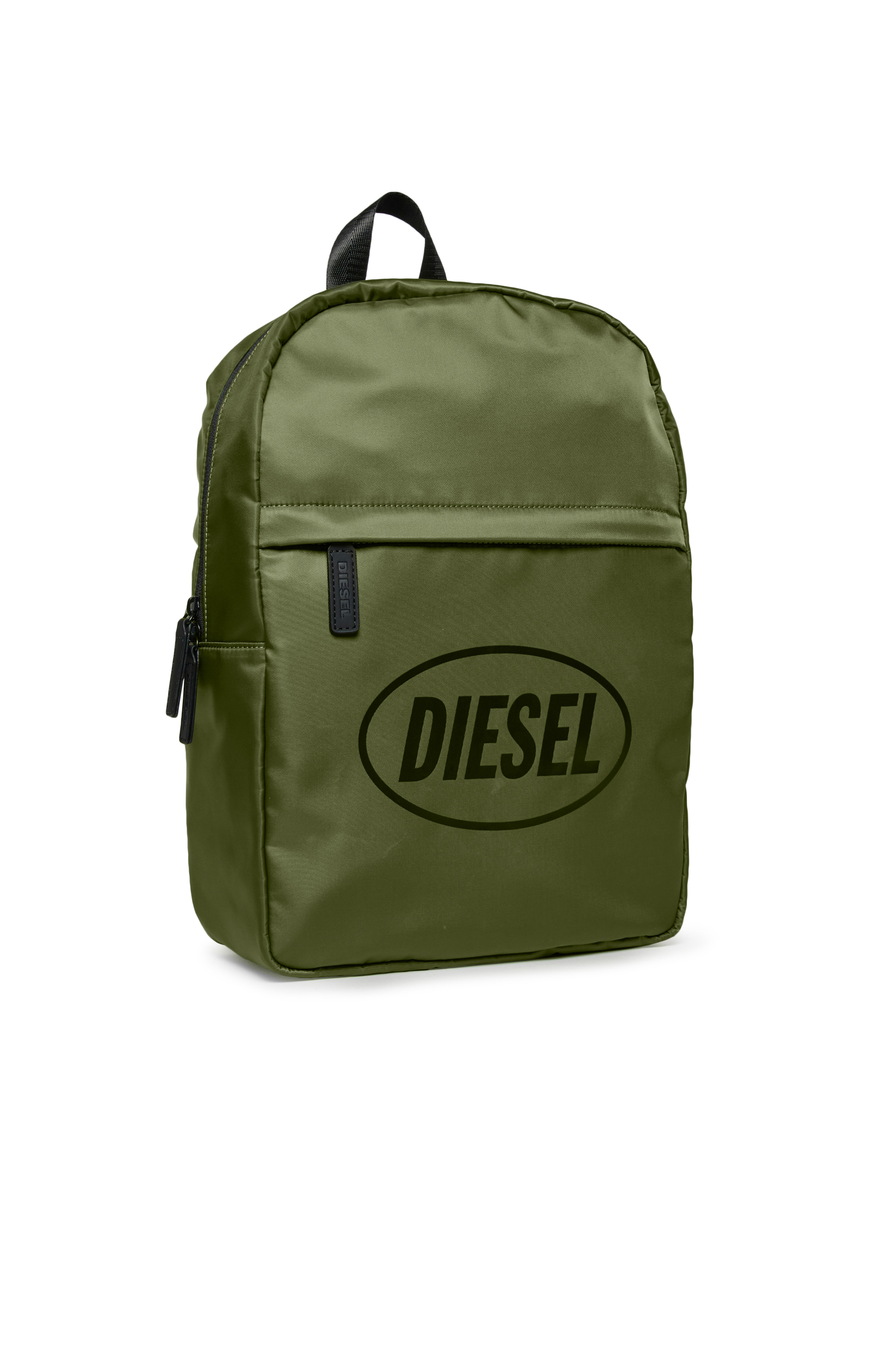 Diesel - WISTY, Man's WISTY Nylon backpack with logo in Green - 3