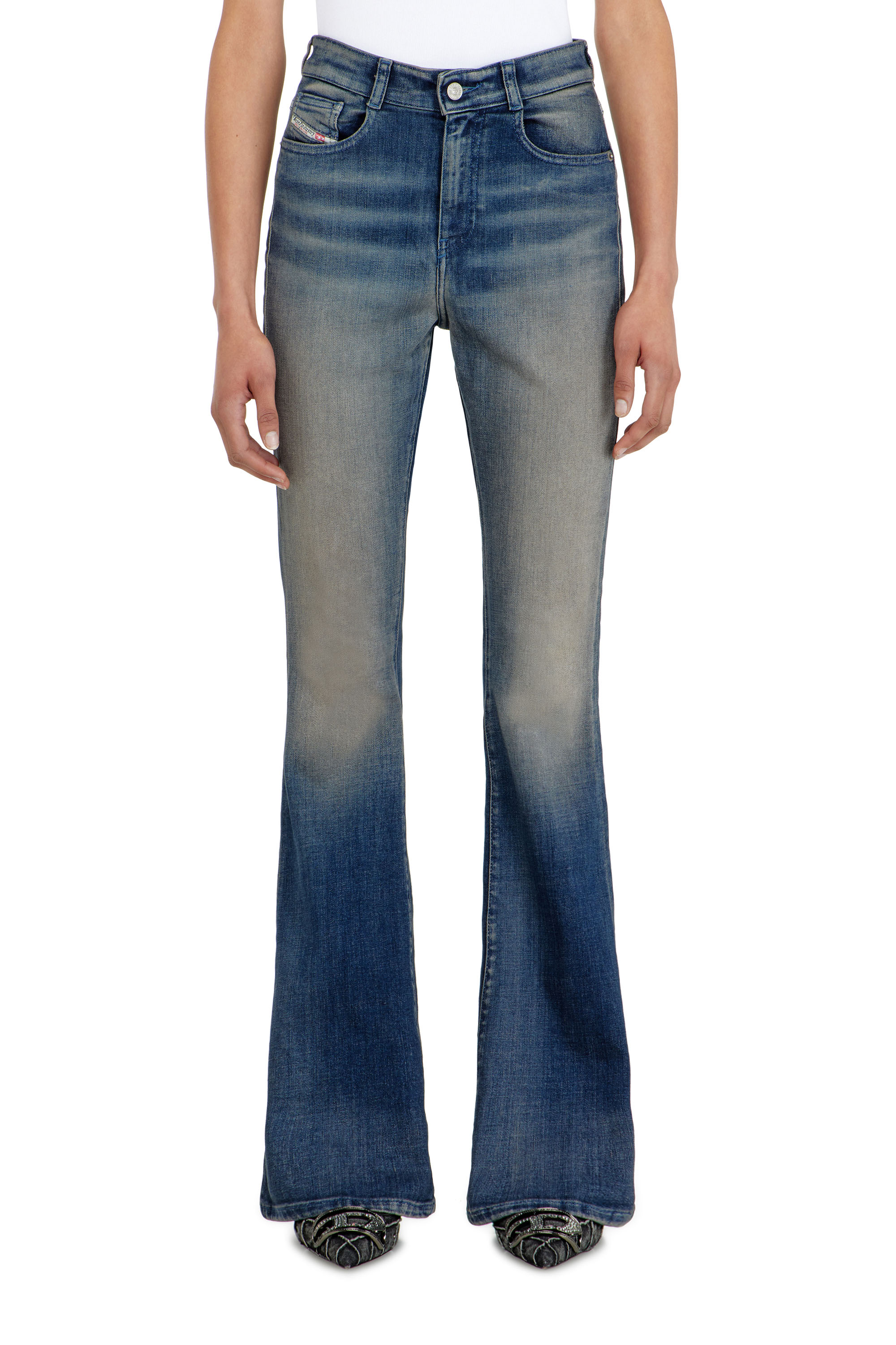 Diesel - Woman's Bootcut Jeans 1973 D-Partt 09P67, Dark Blue - 4