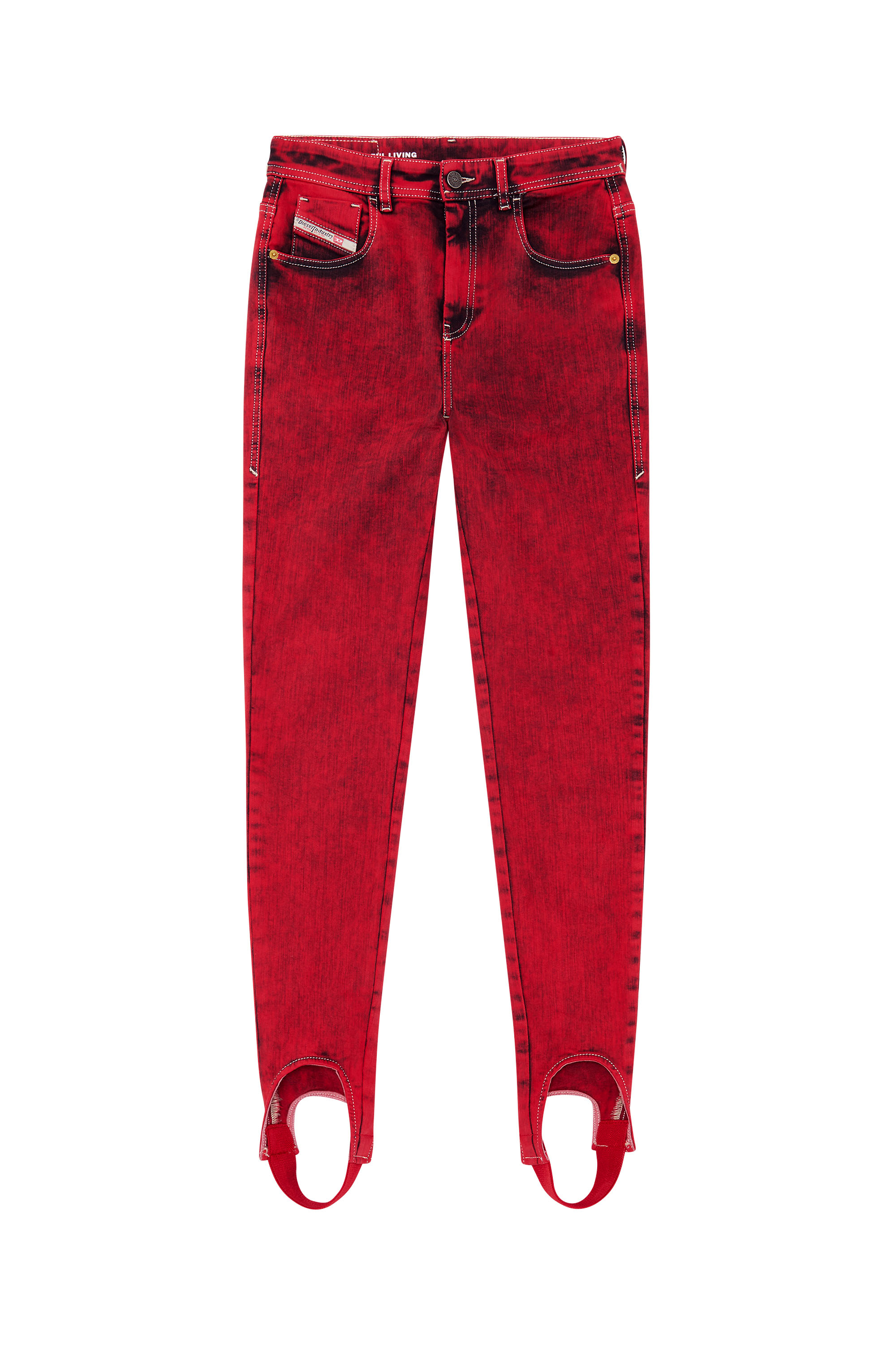 Diesel - SLANDY JoggJeans® 09D36 Super skinny Jeans, Red - Image 6