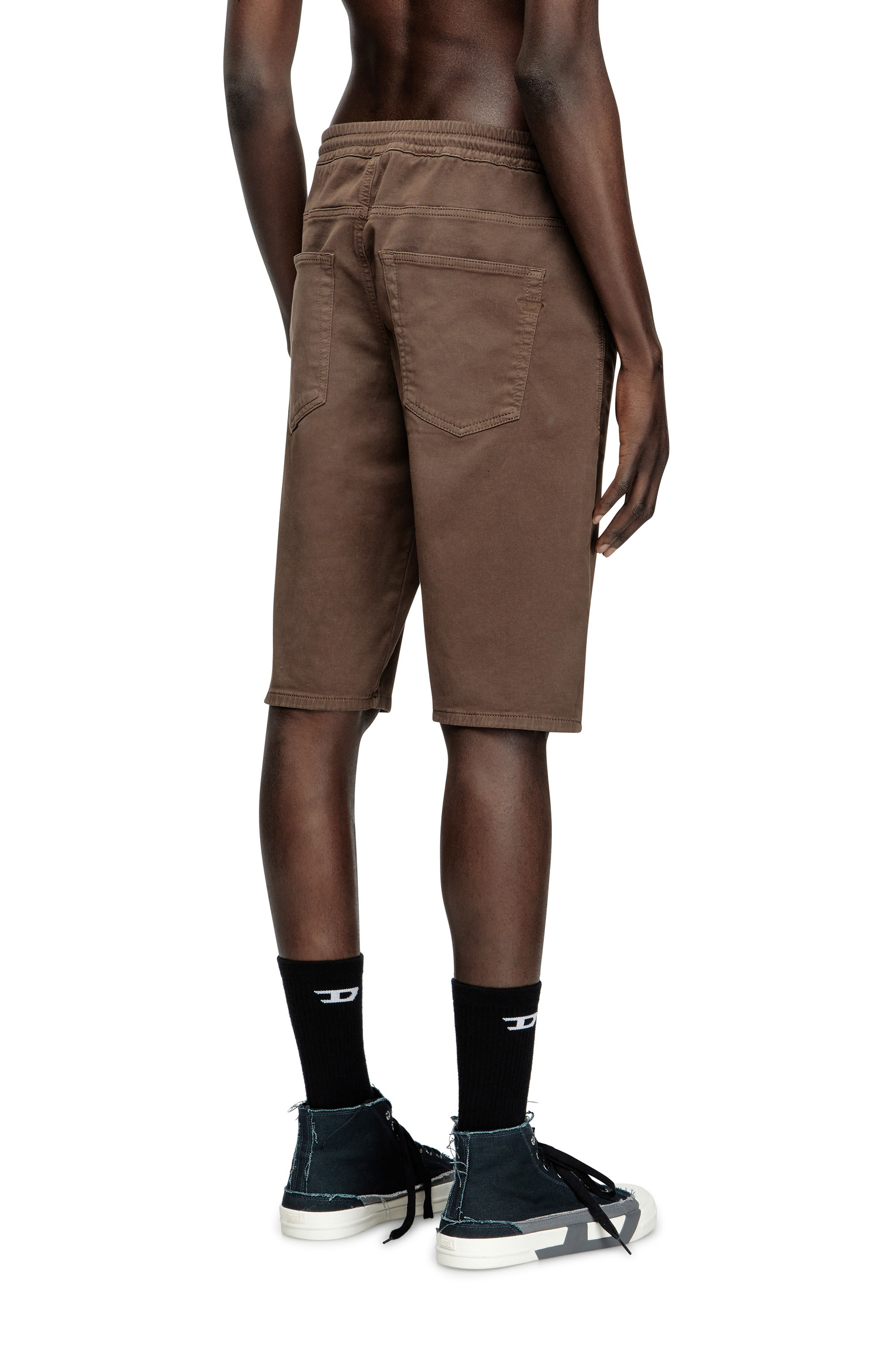 2033 D-KROOLEY-SHORT JOGG, Brown Diesel - 2033 D-KROOLEY-SHORT JOGG, Man's Chino shorts in JoggJeans in Brown - 4