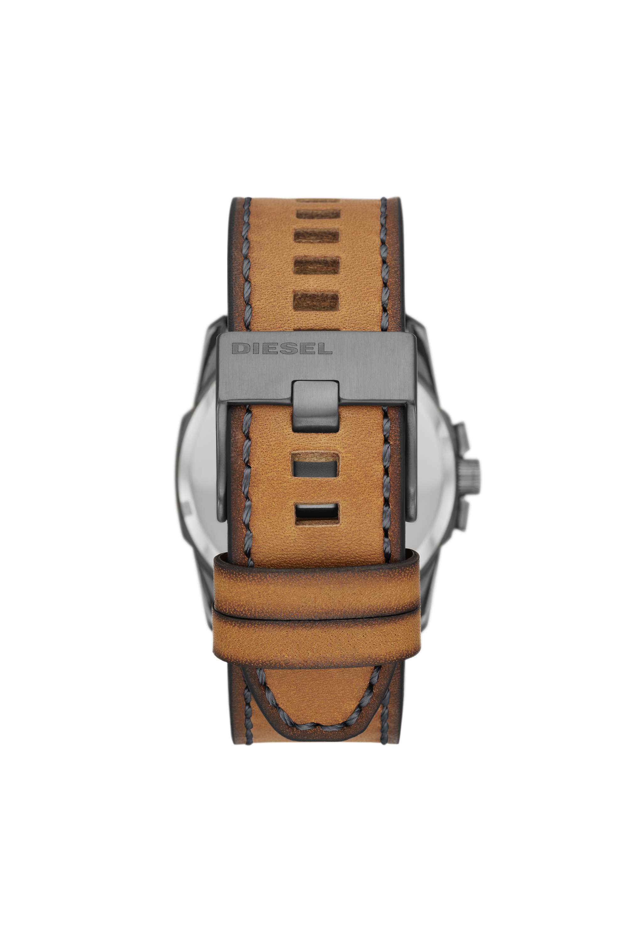 Diesel - DZ1964, Man's Master Chief three-hand brown leather watch in Brown - 2