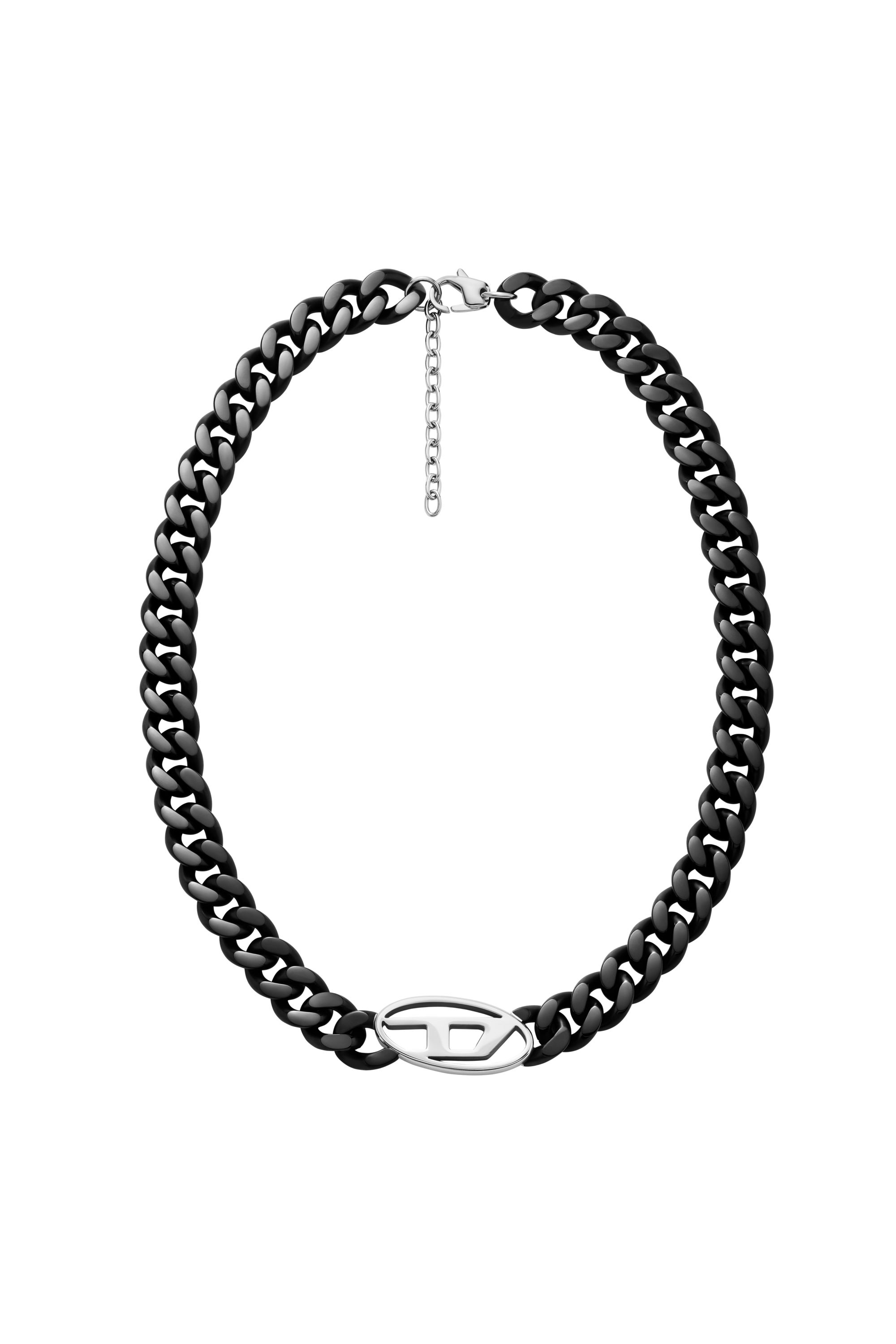 Diesel - DX1610931, Unisex's Stainless Steel Chain Necklace in Black - 1