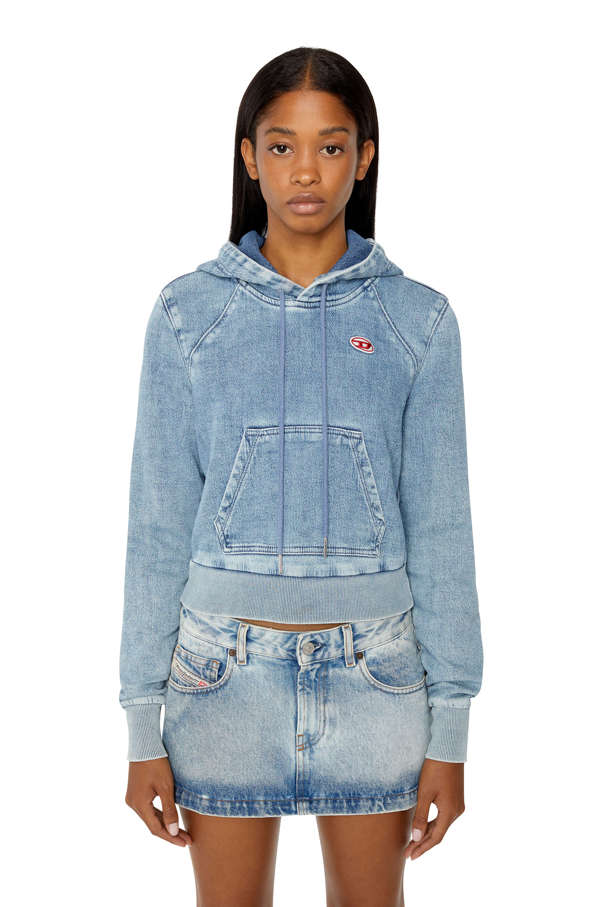 diesel denim hoodie