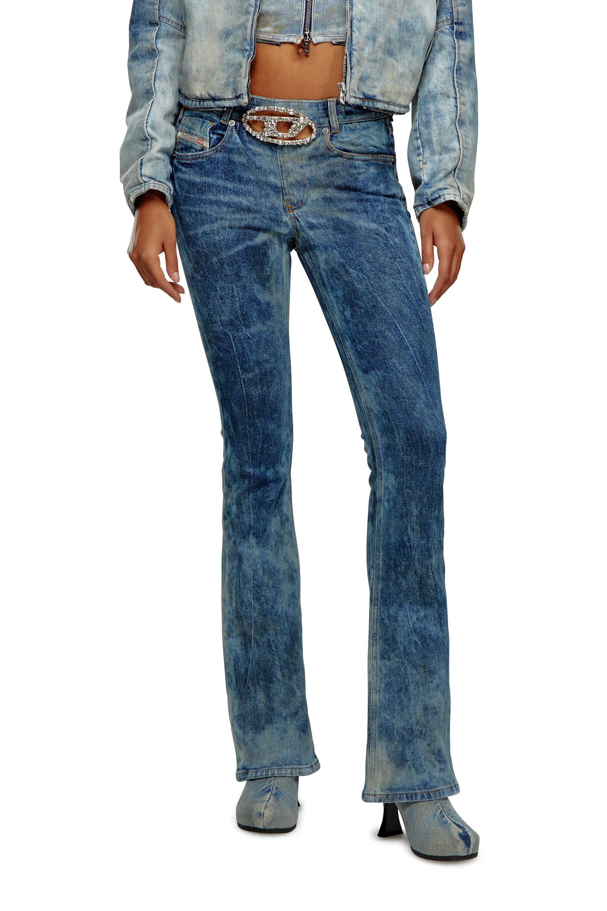 Diesel - Bootcut and Flare Jeans 1969 D-Ebbey 0PGAL, Dark Blue - Image 4