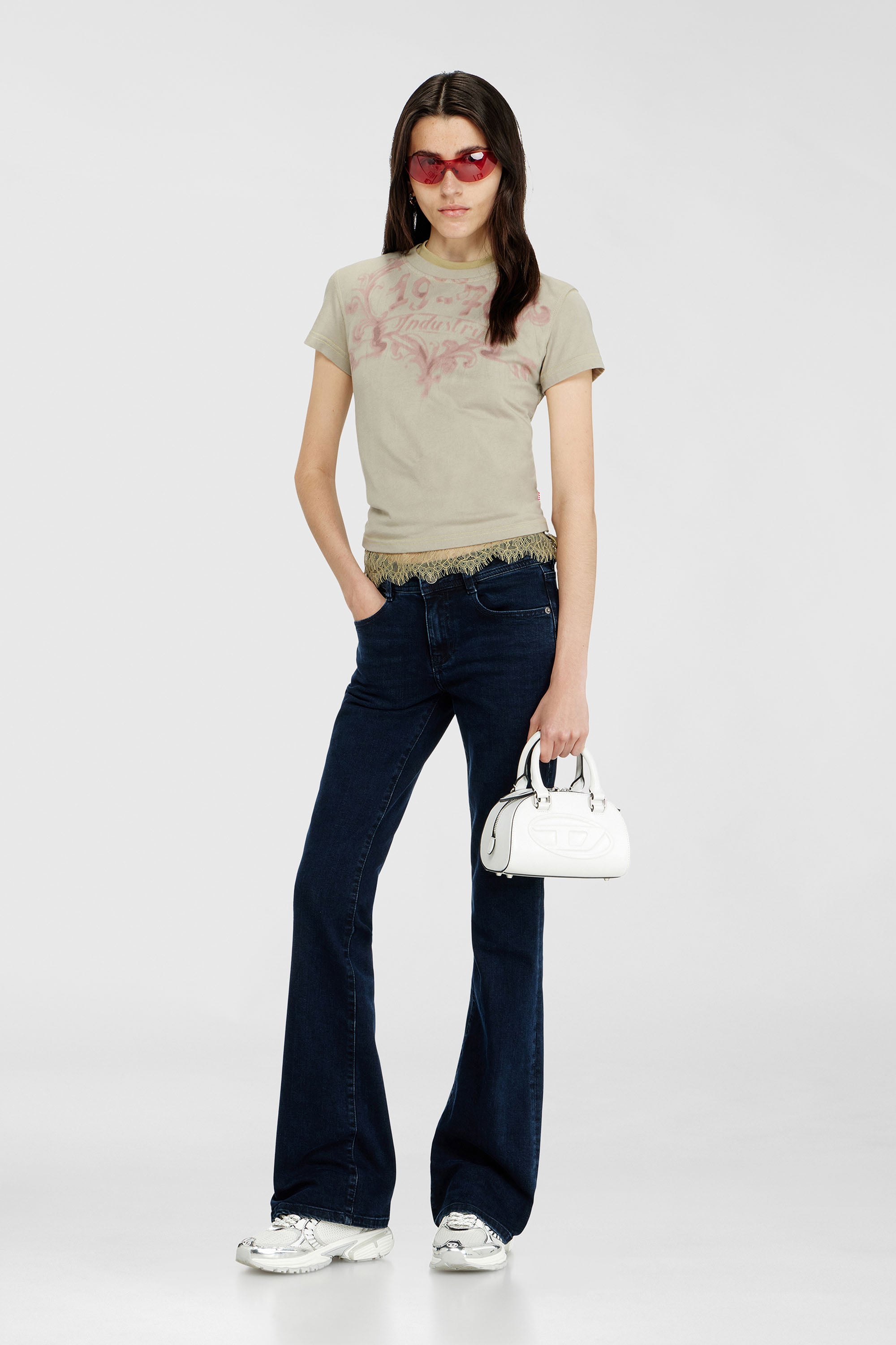 Diesel - Woman's Bootcut Jeans 1969 D-Ebbey 0KBBG, Dark Blue - 2