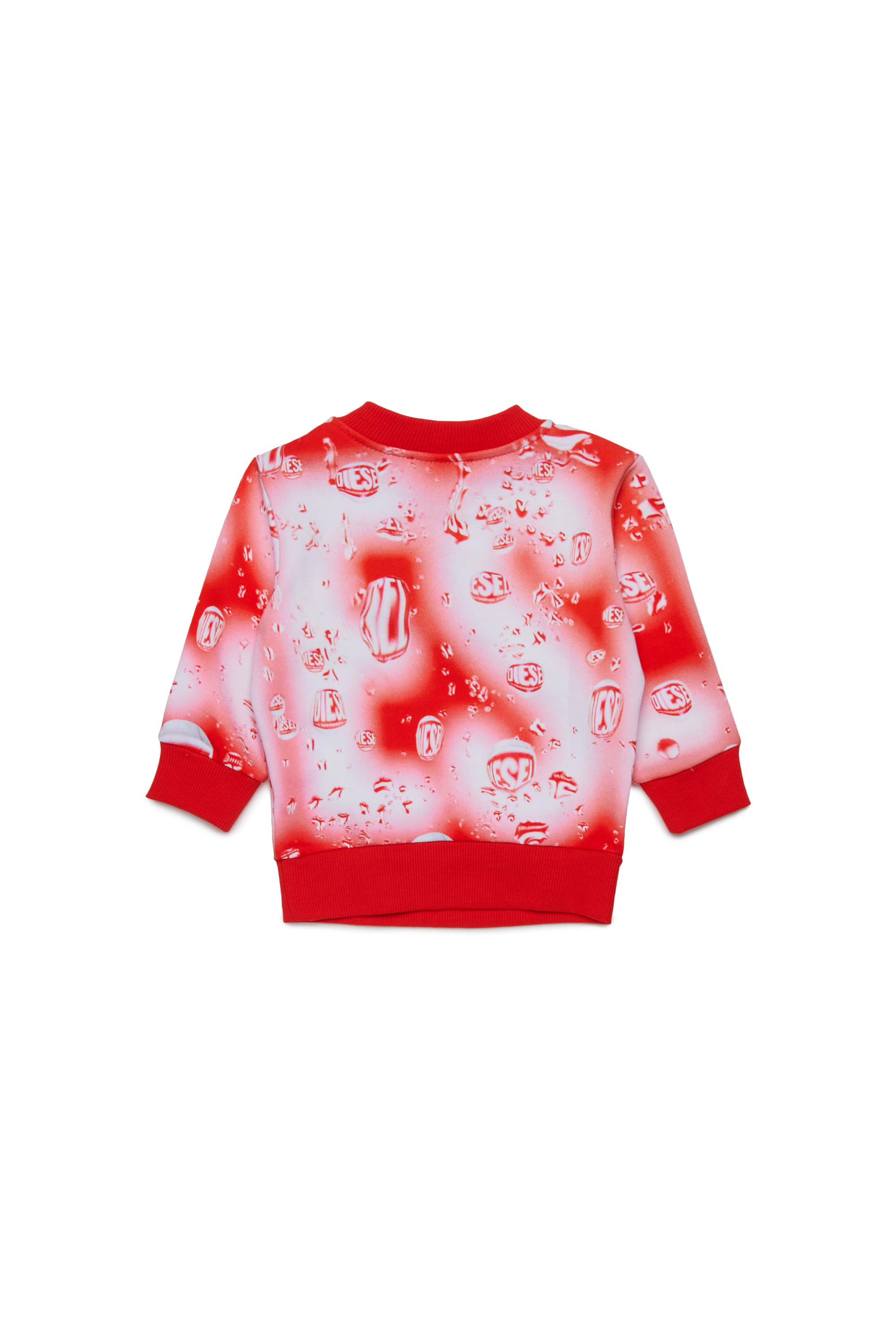 Diesel - SECONB, Unisex's Cotton sweatshirt with logo in Red - 2