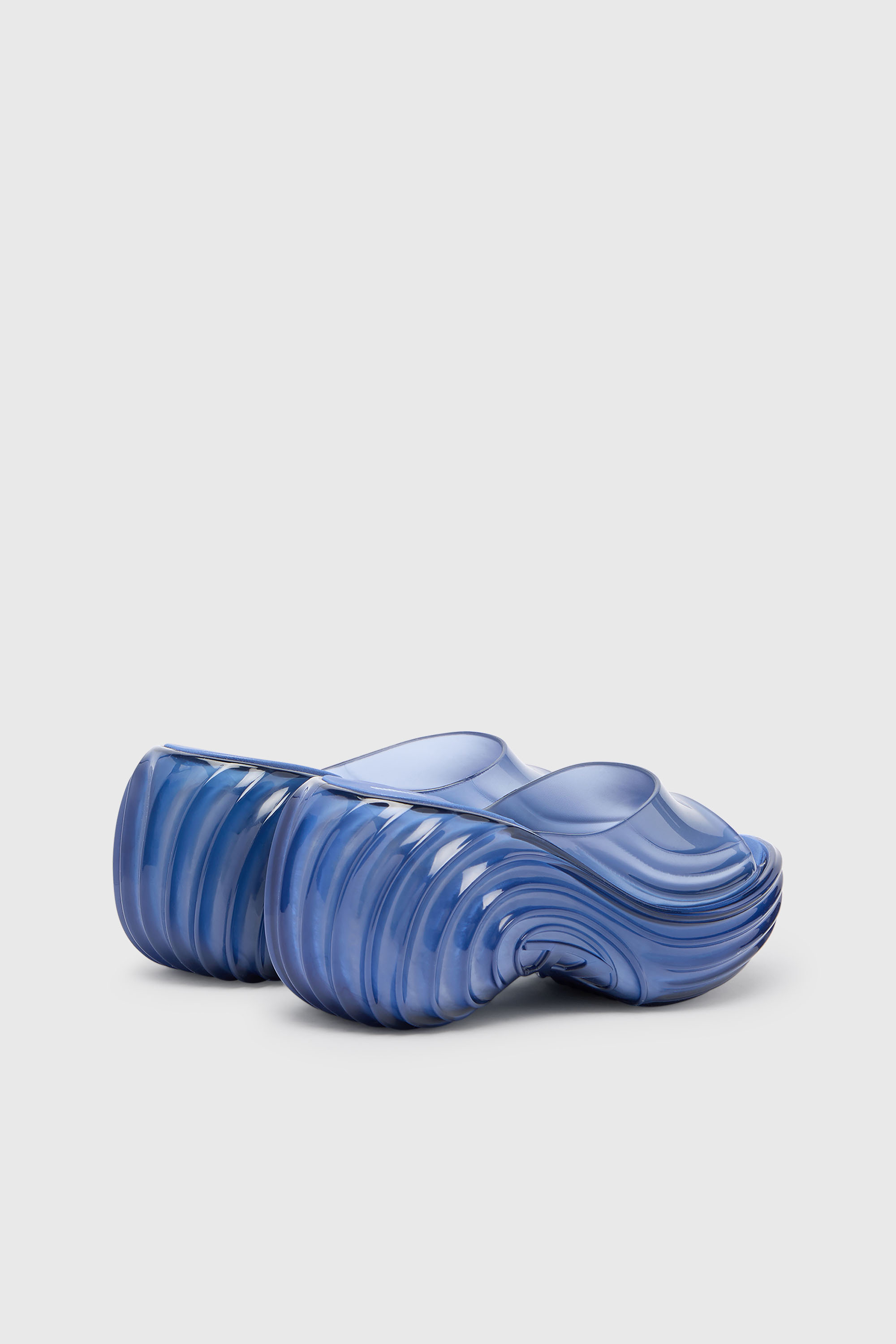 Diesel - MELISSA QUANTUM PLATFORM, Woman's Platform mule in Melflex&reg; in Blue - 3