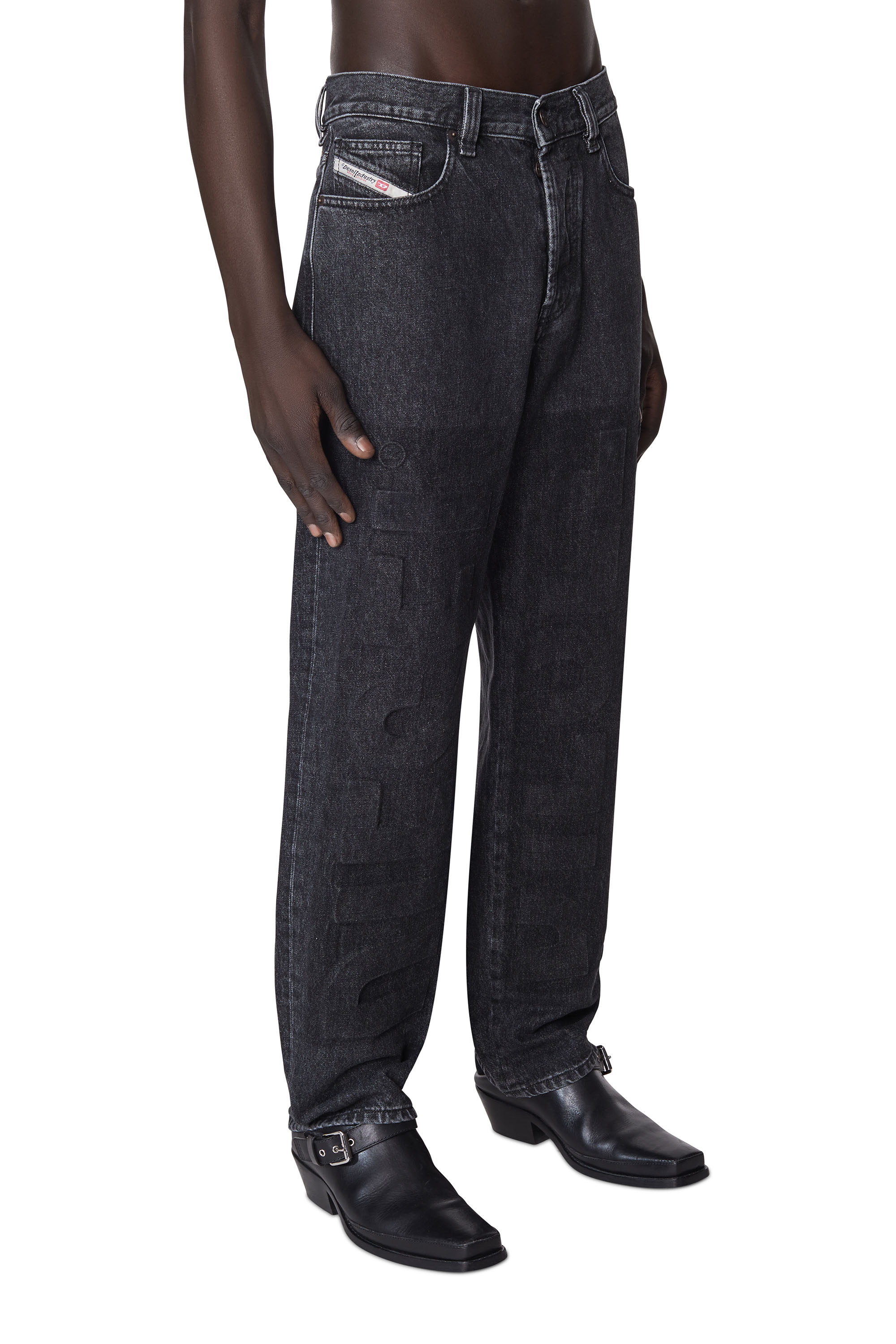 Diesel - 2010 D-Macs 007C5 Straight Jeans, Black/Dark grey - Image 3