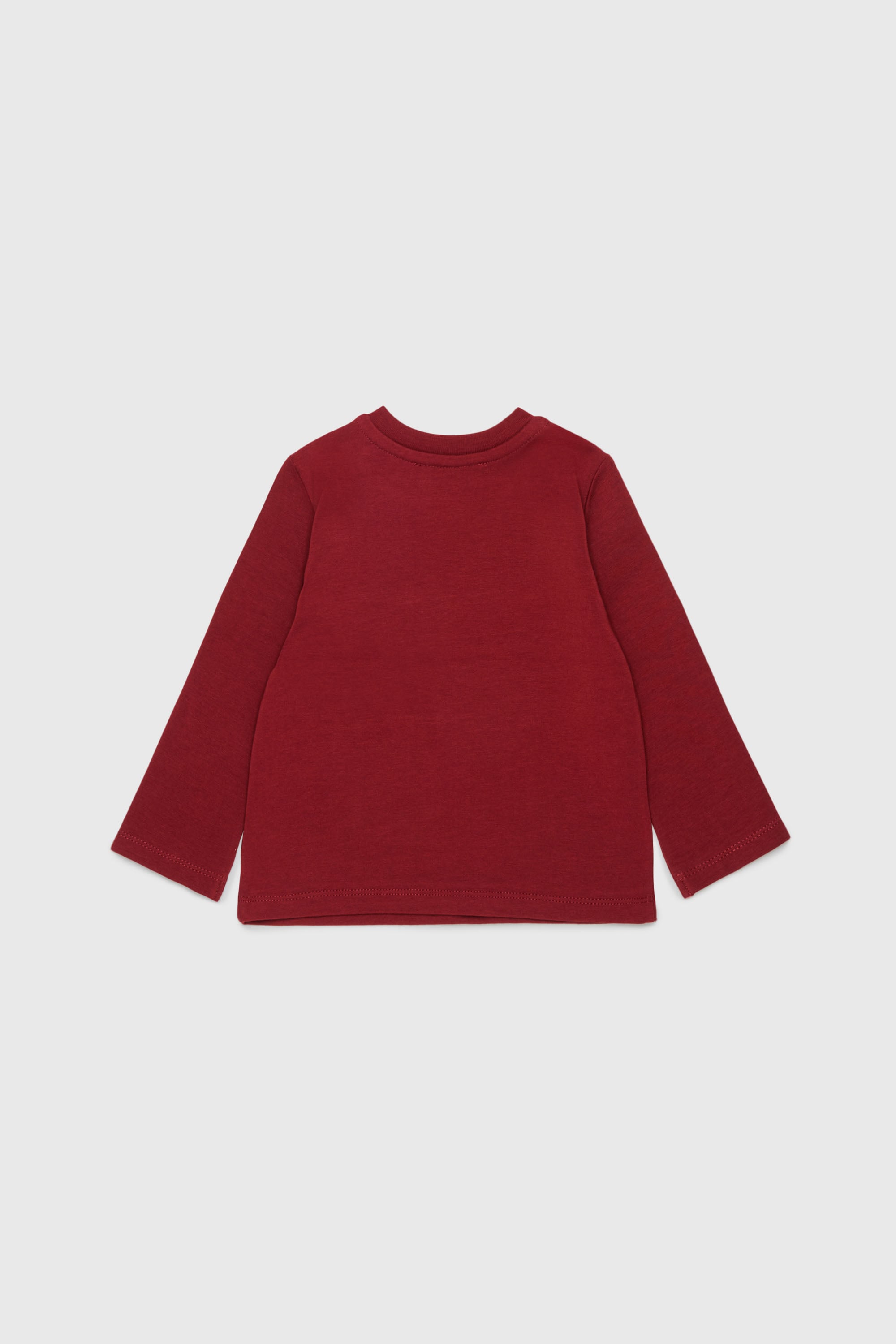 Diesel - TFUMB, Woman's Long-sleeve T-shirt with starburst logo print in Red - 3