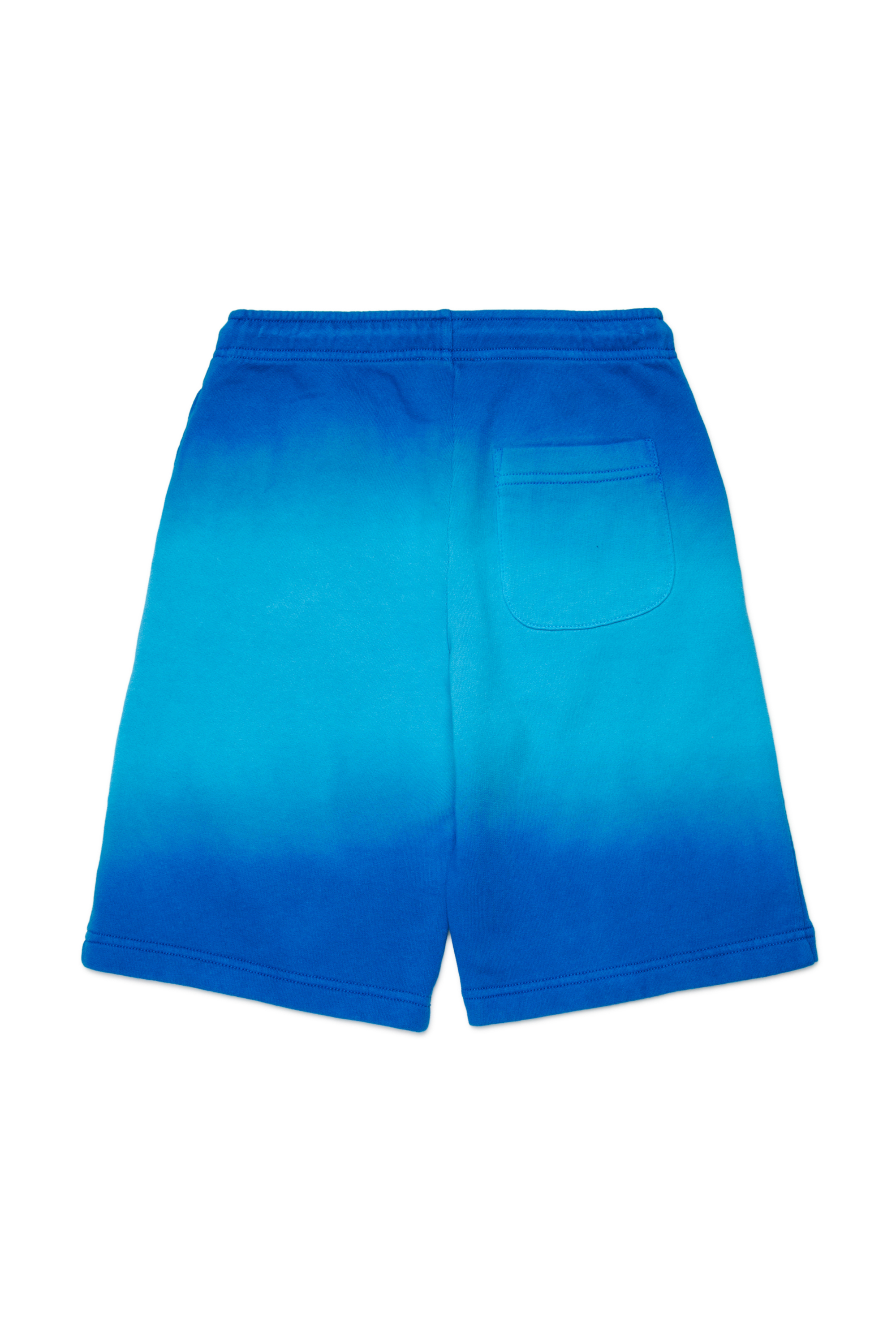 Diesel - PSHADE, Man's Cotton shorts with gradient wash in Blue - 2