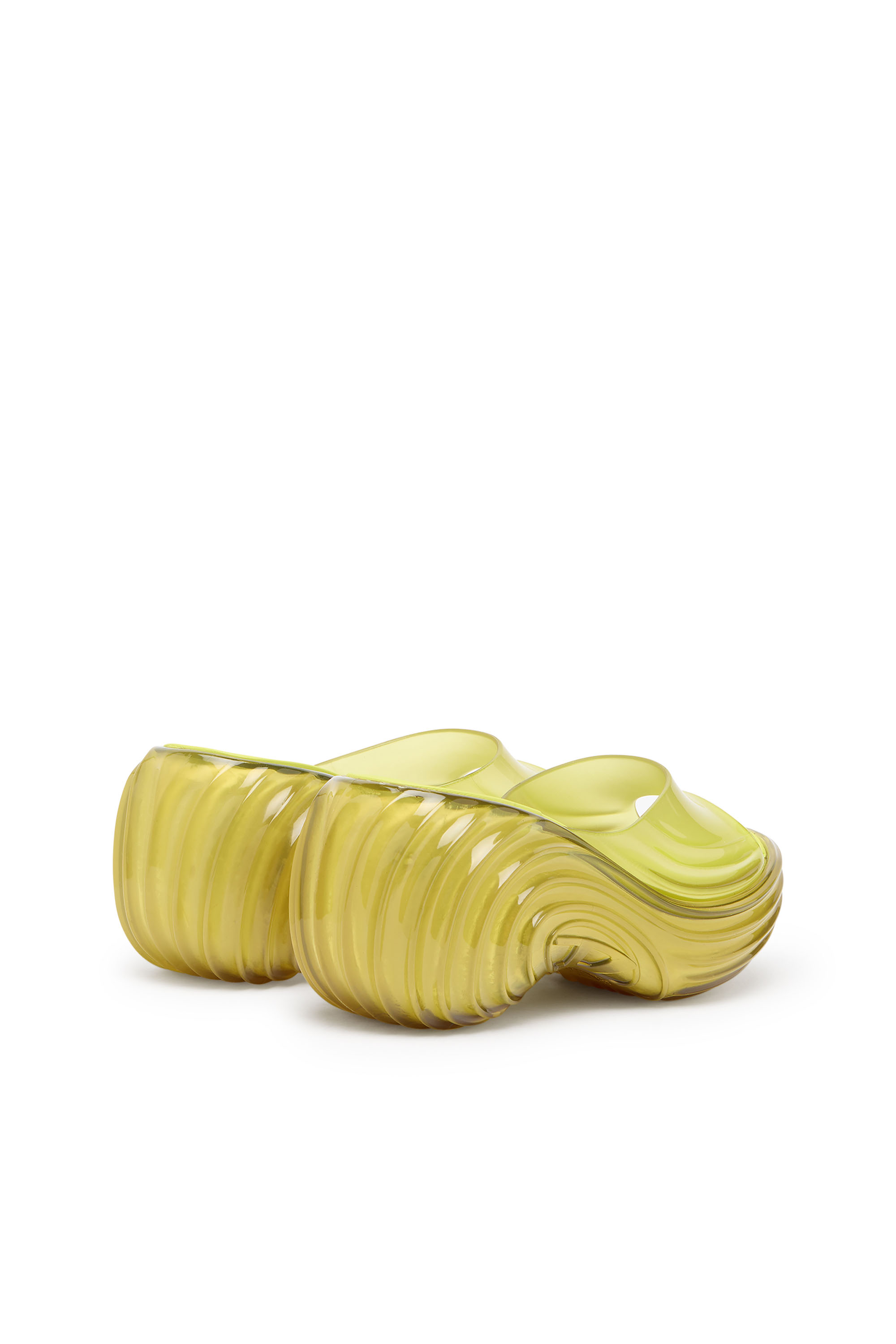 Diesel - MELISSA QUANTUM PLATFORM, Woman's Platform mule in Melflex&reg; in Yellow - 4