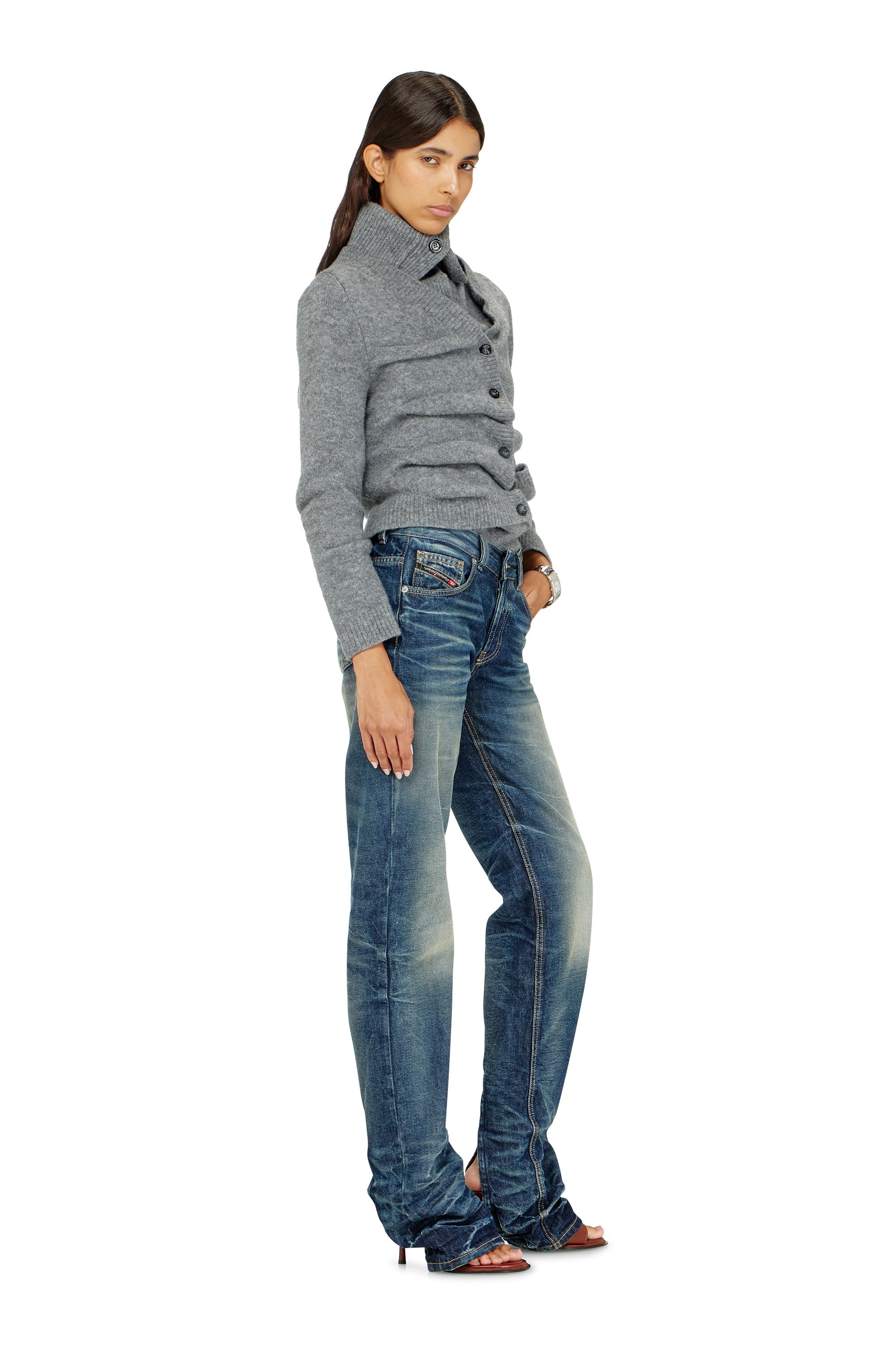 Diesel - Woman's Regular Jeans D-Heel 0DBFC, Medium blue - 2