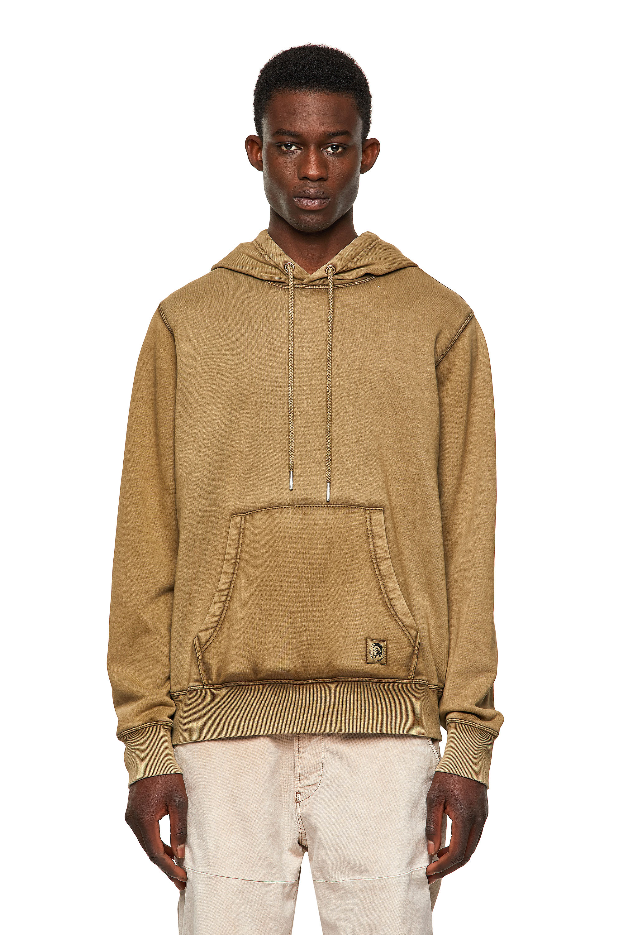 S-GIRK-HOOD-MOHI-B1, Light Brown - Sweaters
