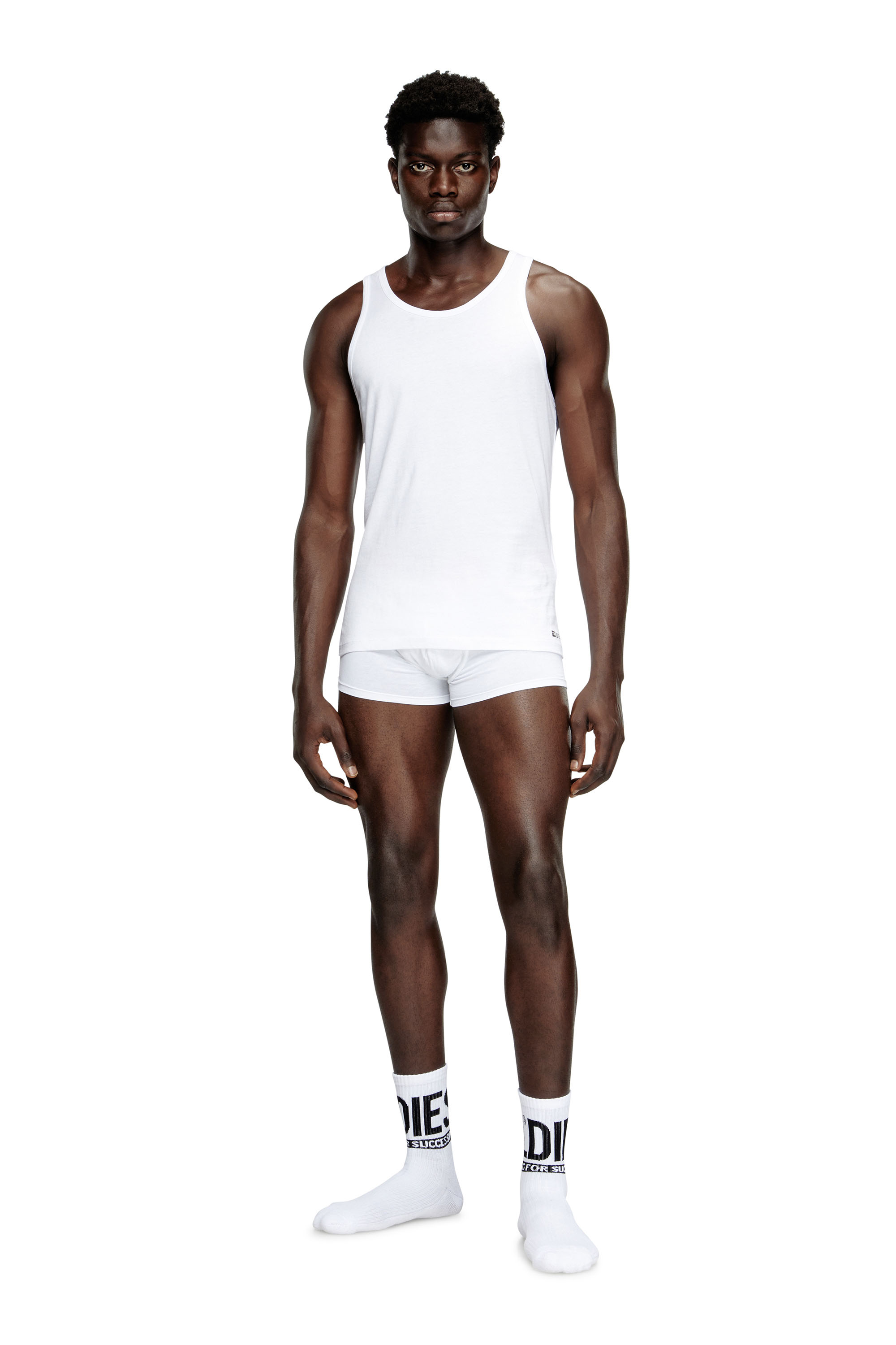 Diesel - WALTY-D-BOX-2PACK, Man's Two pack cotton tank vest in White - 3