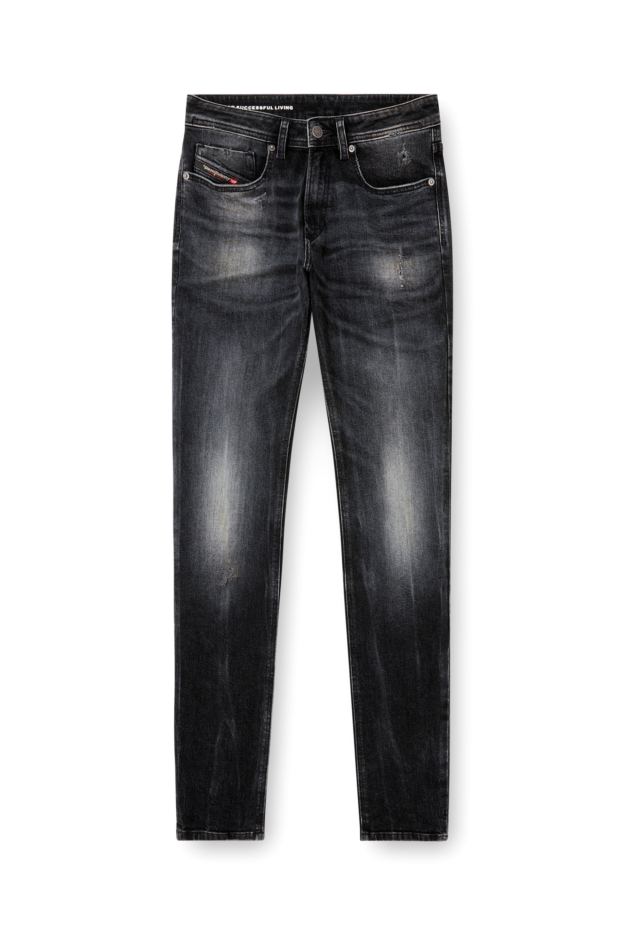 Diesel - Man's Skinny Jeans 1979 Sleenker 0DBDP, Black/Dark grey - 2