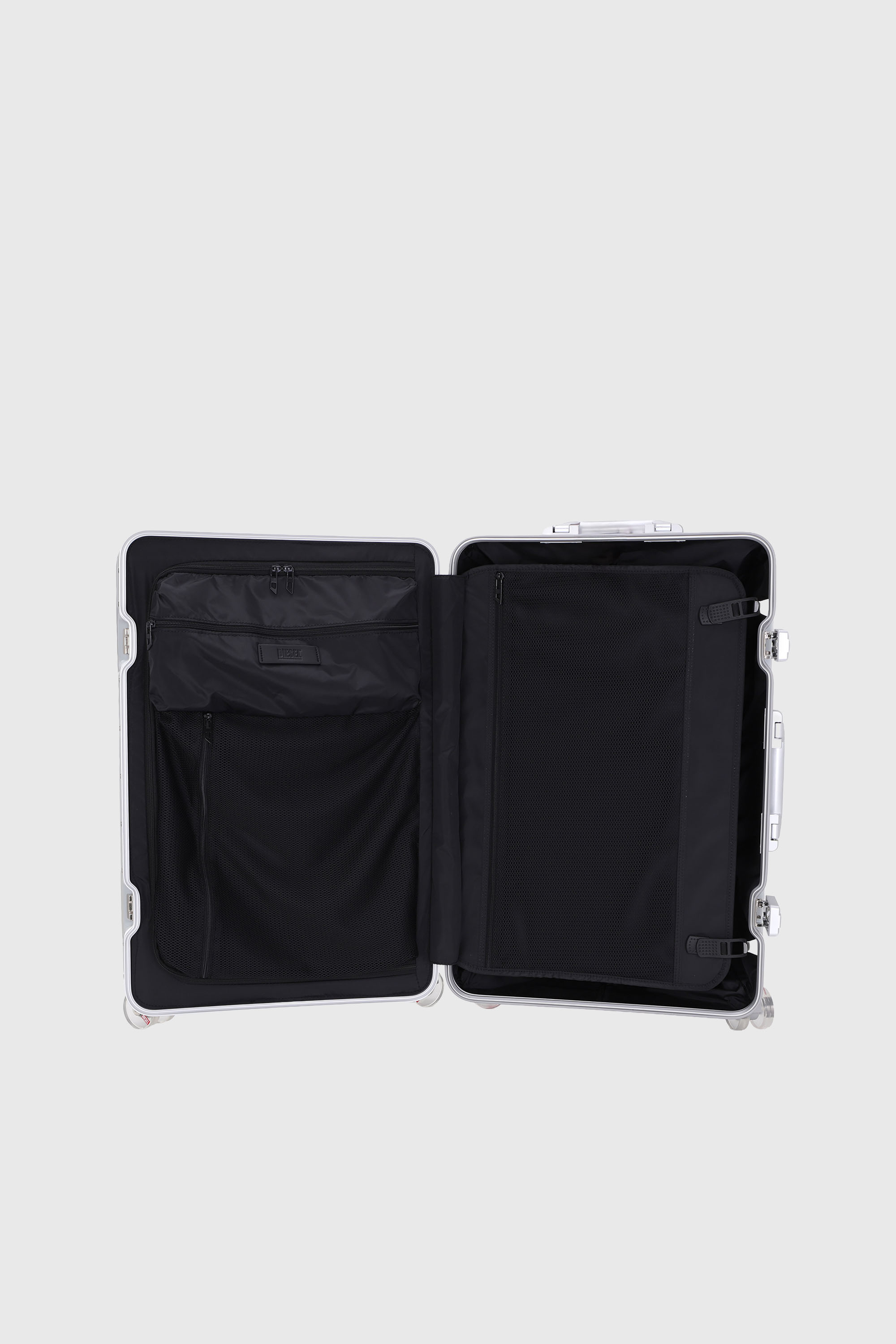 Diesel - DIESEL ALUMINUM TROLLEY- DSL002, Unisex's Aluminum suitcase size M in Silver - 3