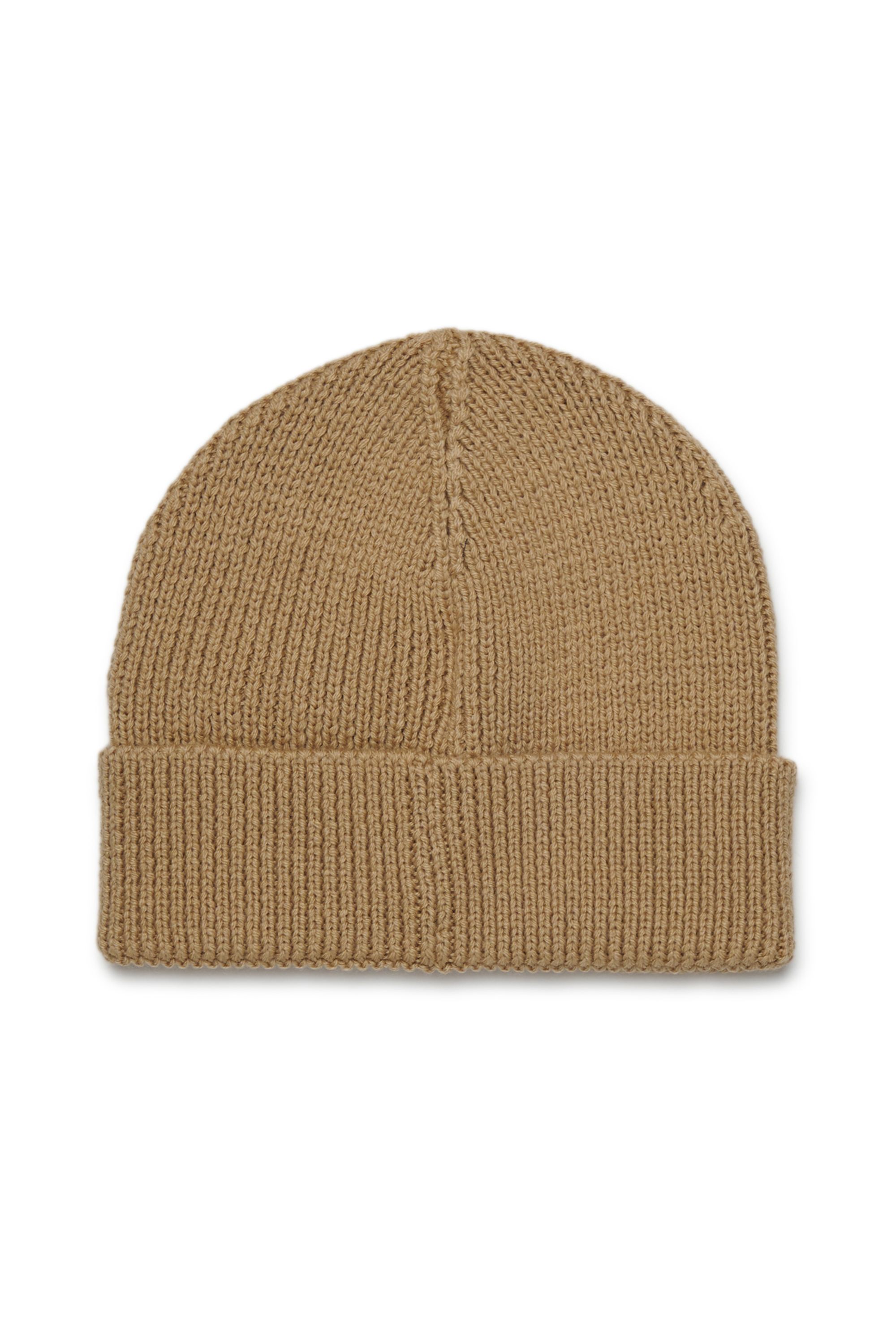 Diesel - FLYB, Unisex's Wool blend beanie with cuff in Light Brown - 2