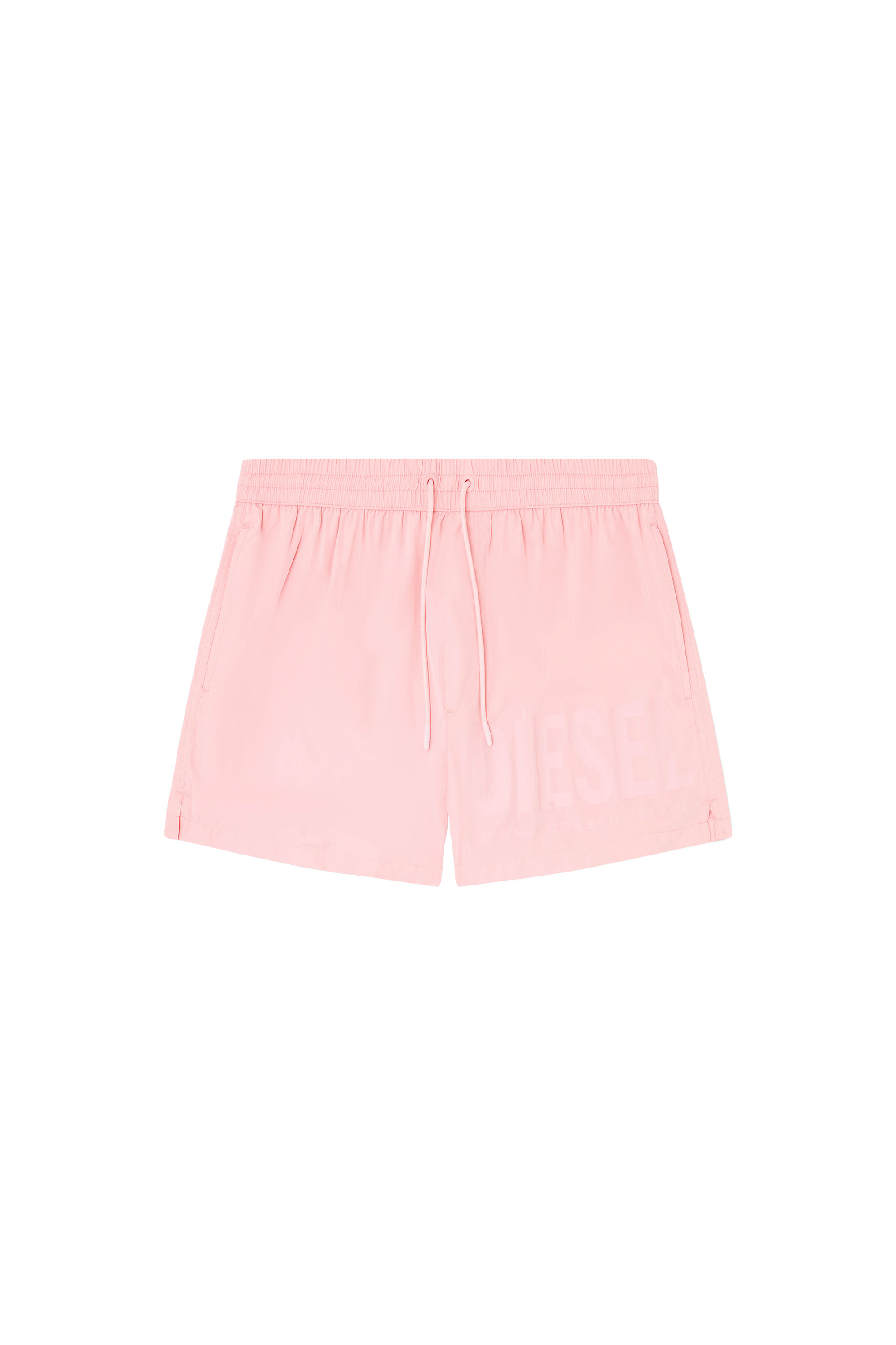 Diesel - MARIO-34-D-CORE, Man's Swim shorts with logo print in Pink - 4