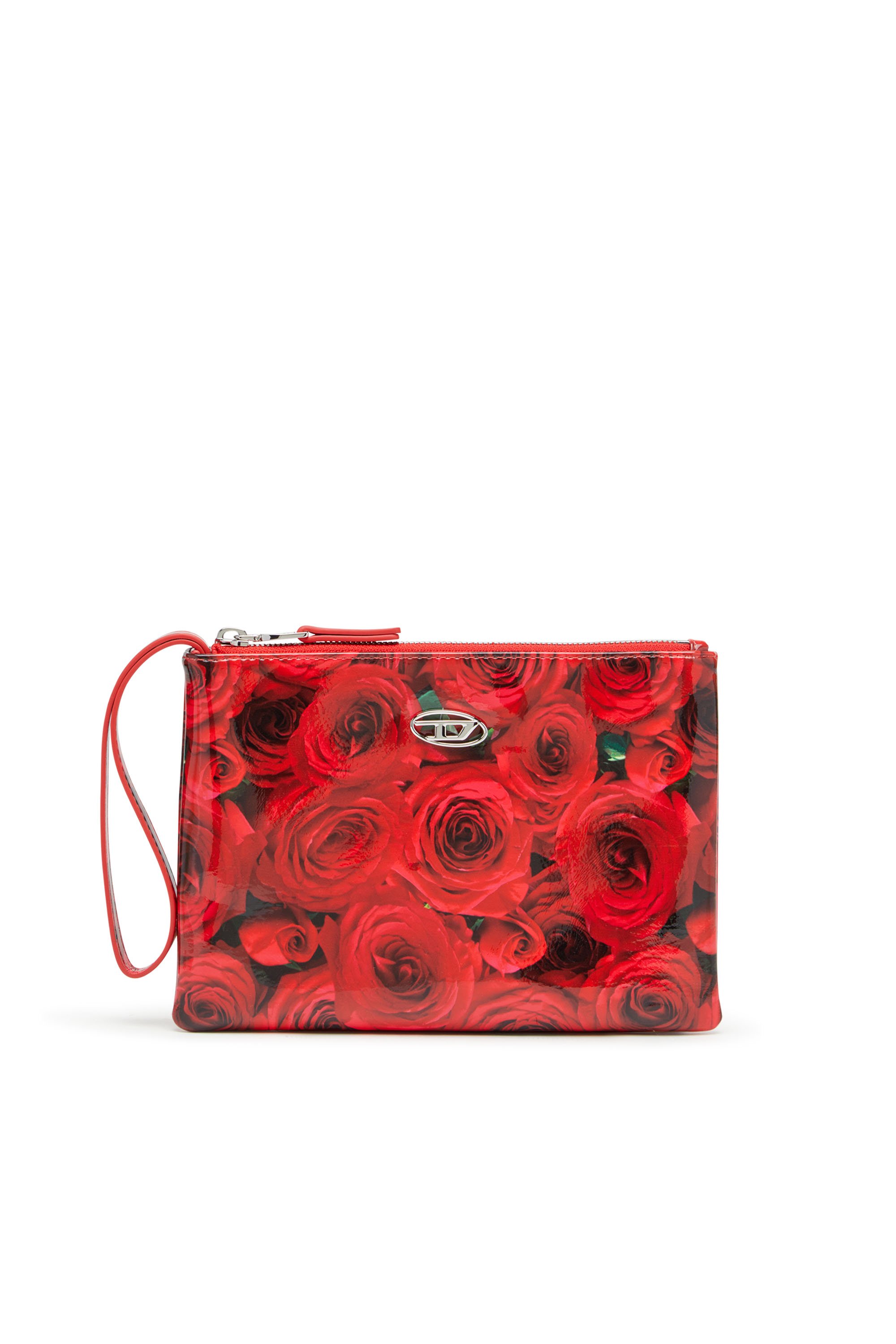 Diesel - PLAY POUCH II, Woman's Pouch in printed glossy PU in Red - 1