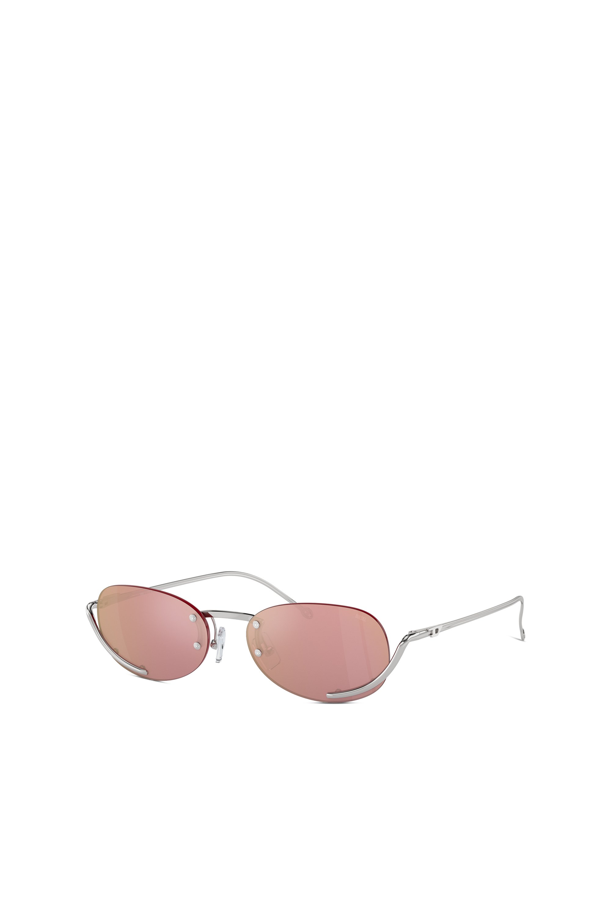 Diesel - 0DL1004, Unisex's Oval sunglasses in Pink - 4