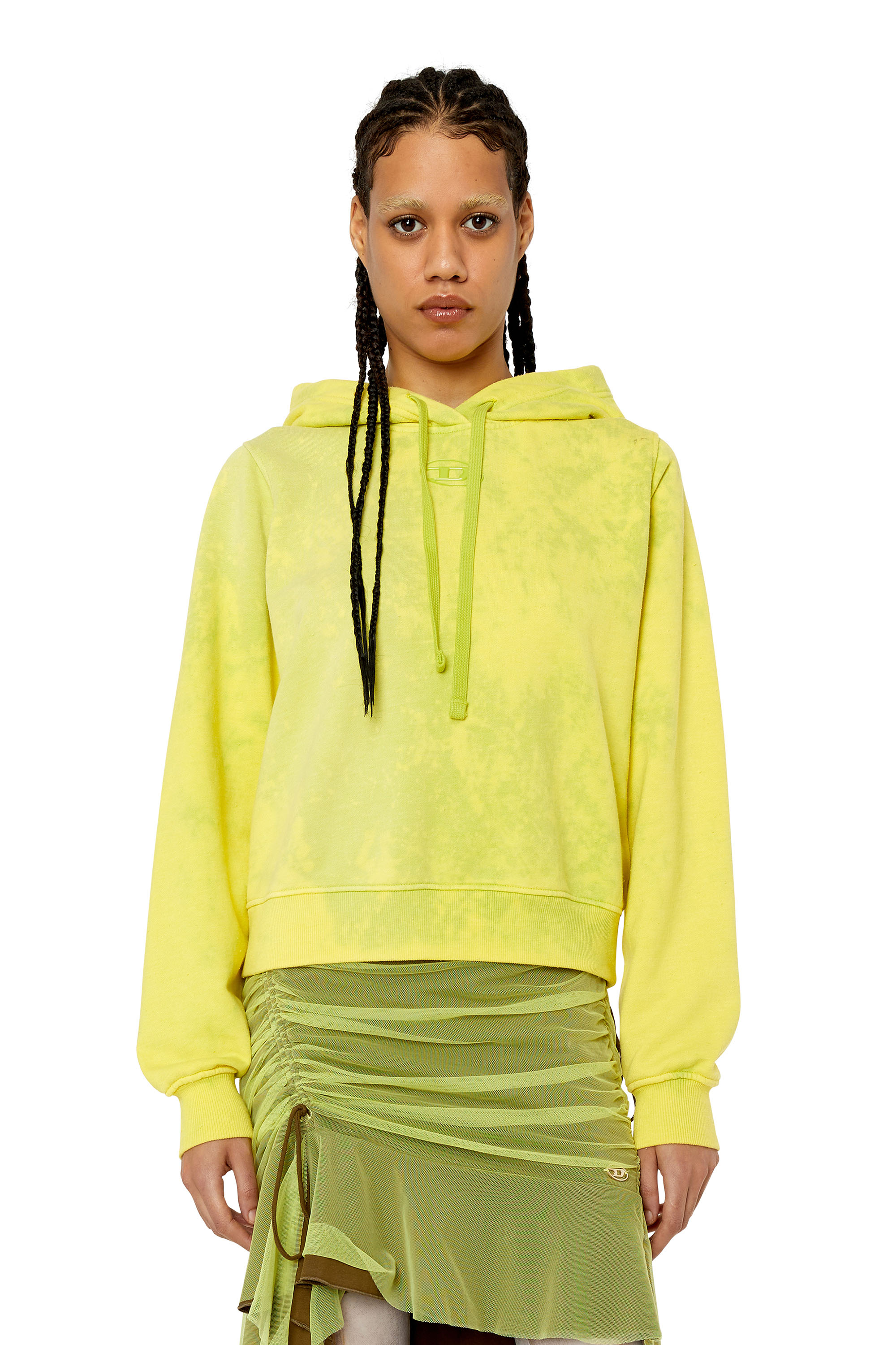 Diesel - F-REGGY-HOOD-G2, Green Fluo - Image 1