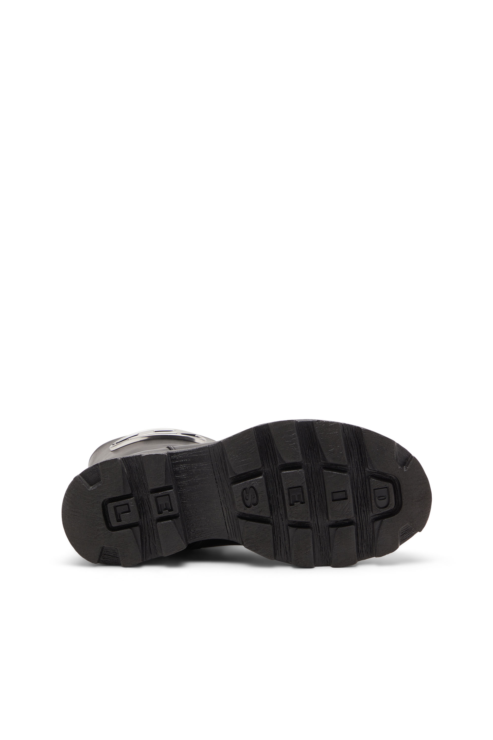 Diesel - D-HAMMER BKR D W, Woman's D-Hammer-Biker boots in shiny leather in Black - 5