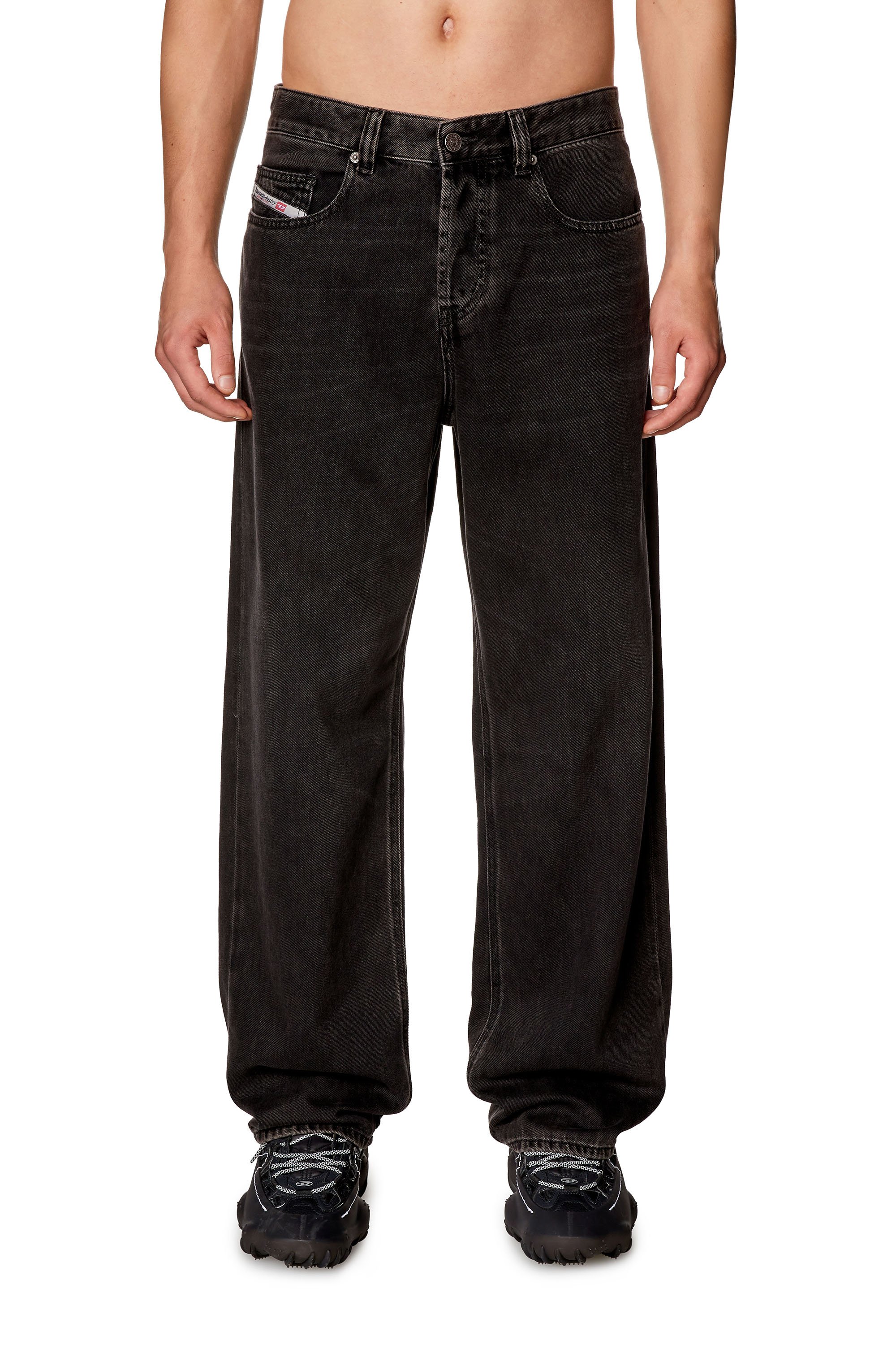 Diesel - Straight Jeans 2001 D-Macro 09I35, Black/Dark grey - Image 2