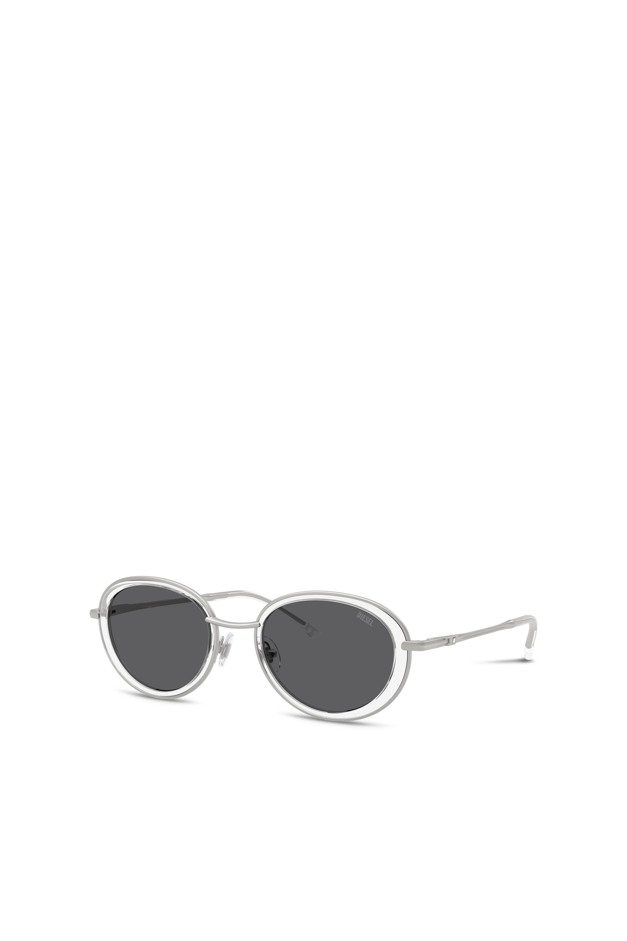 Diesel - 0DL1018, Unisex's Oval sunglasses in White - 4