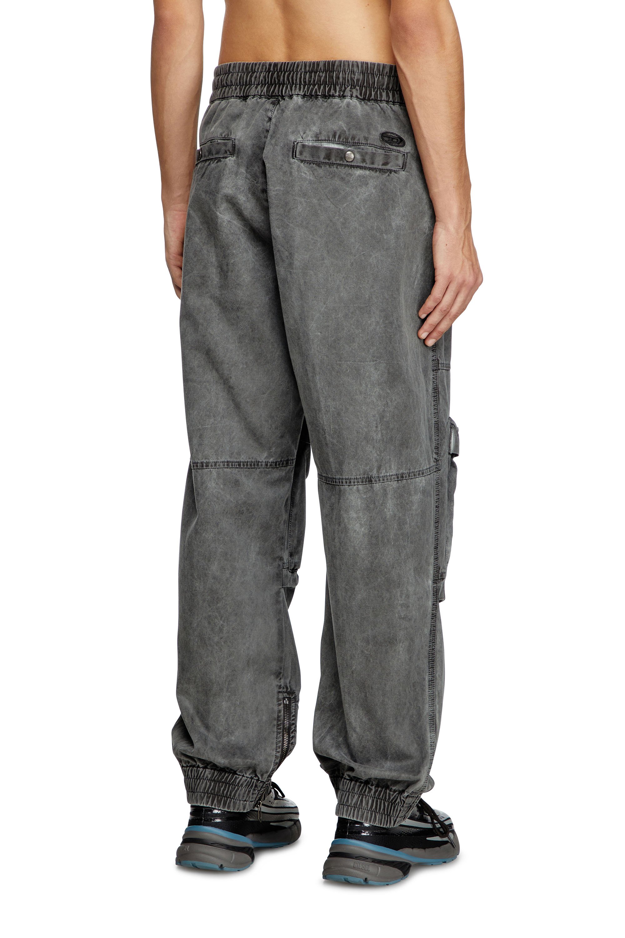 Diesel - P-BEECK, Man's Cargo pants in cotton twill in Grey - 3