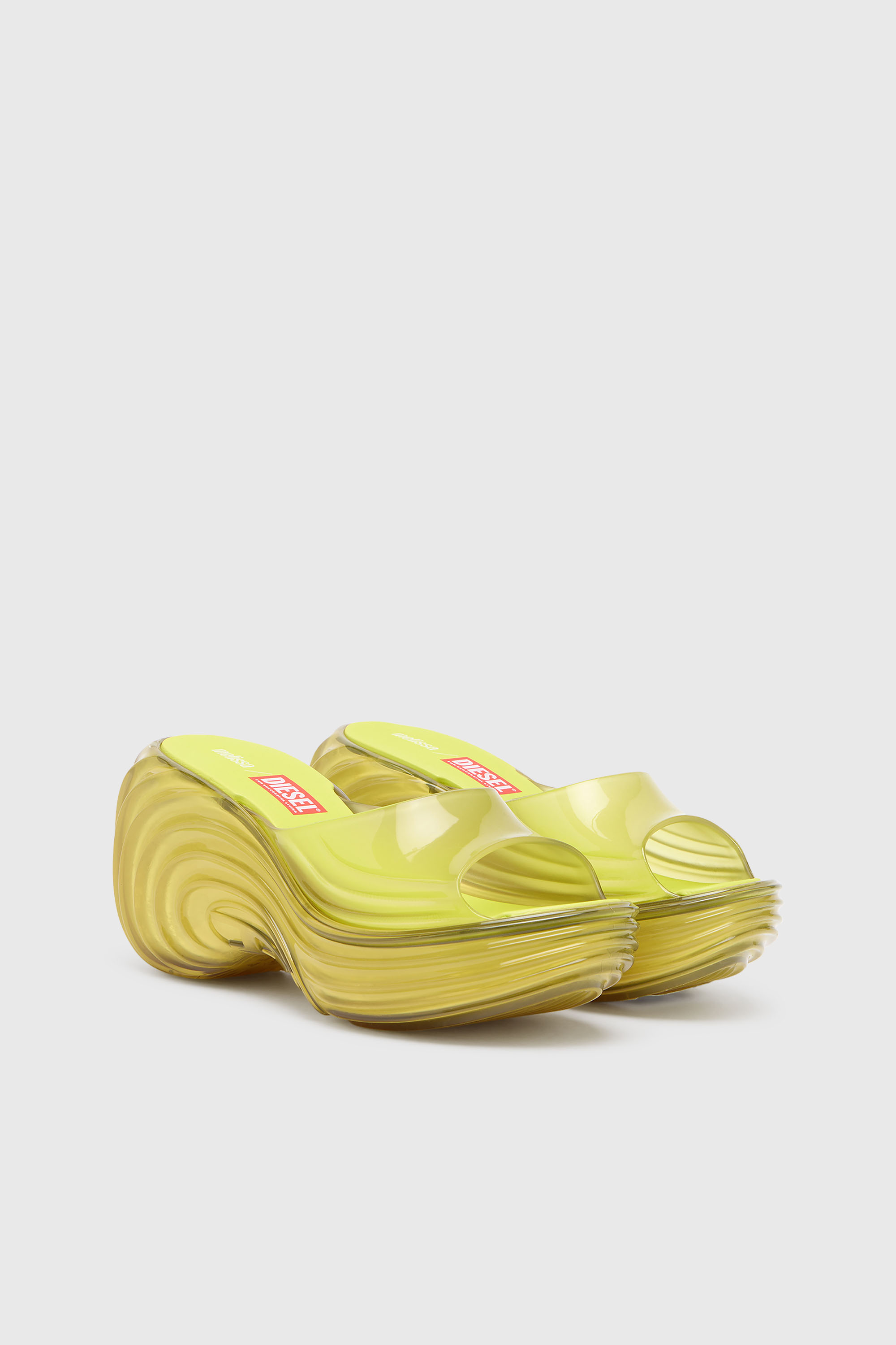 Diesel - MELISSA QUANTUM PLATFORM, Woman's Platform mule in Melflex&reg; in Yellow - 2