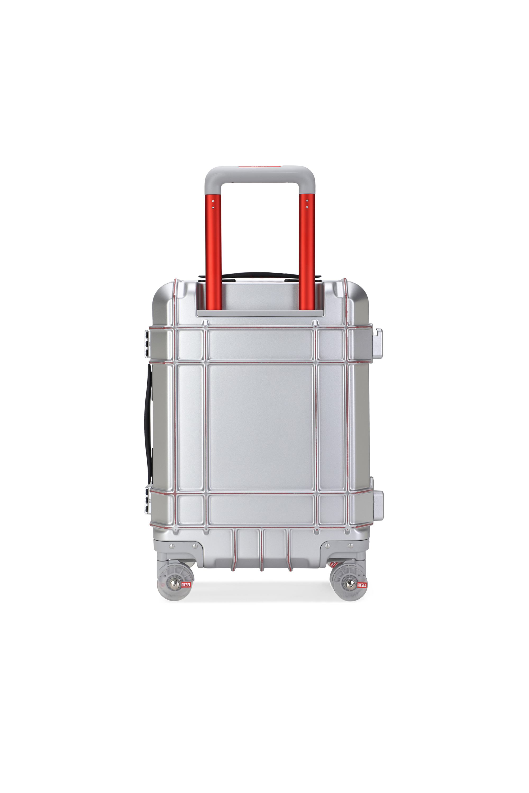 Diesel - DIESEL PC STRONG IMAGE TROLLEY- DSL003, Unisex's Rugged carry‑on suitcase 20" in Silver - 2