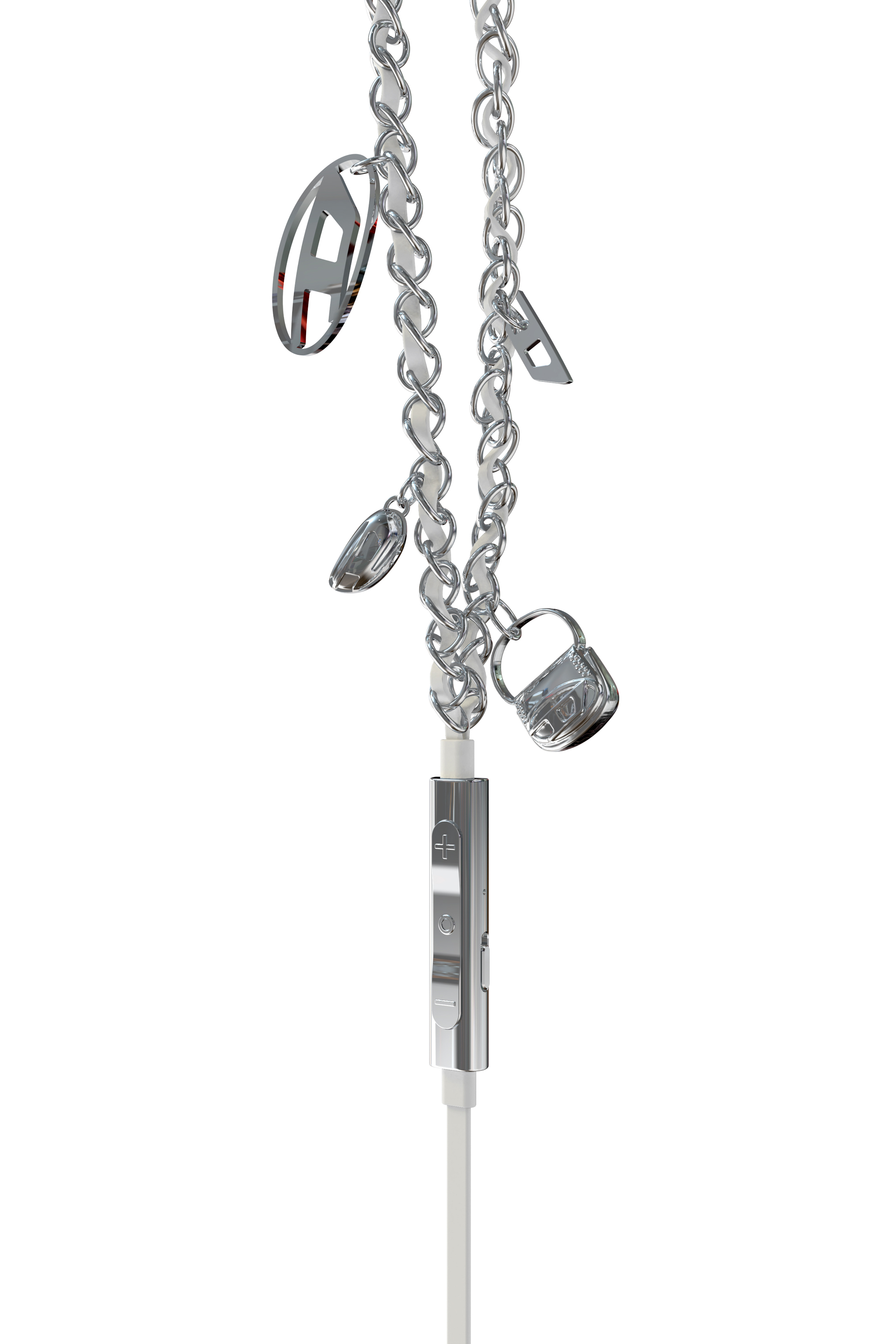Diesel - 60458  WIRED EARBUDS WIRED EARBUDS, Unisex's Wired Earbuds and charms in Silver - 4