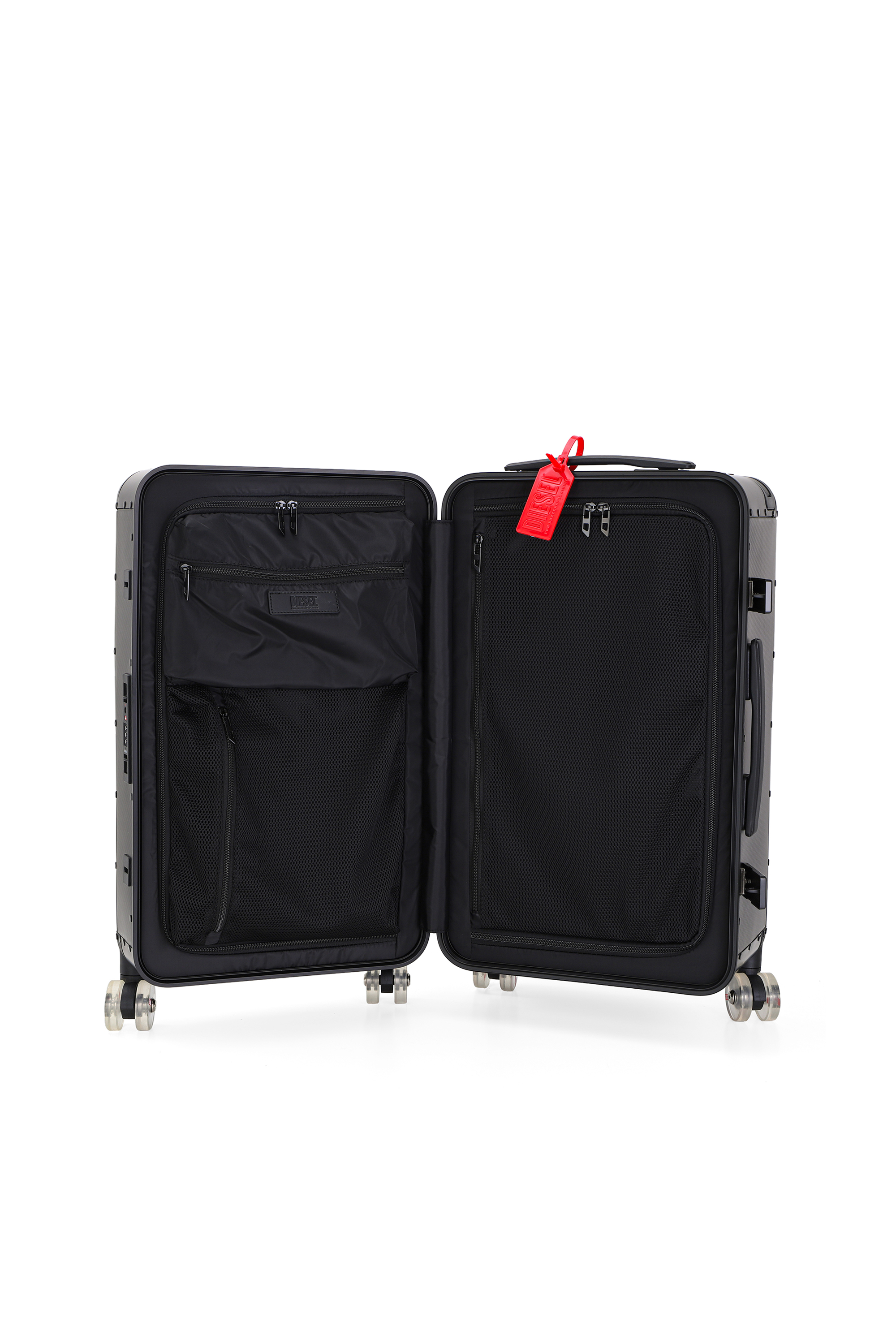 Diesel - DIESEL CARBON FIBER TROLLEY-BLACK- DSL00, Unisex's Carbon fiber suitcase size M in Black - 3