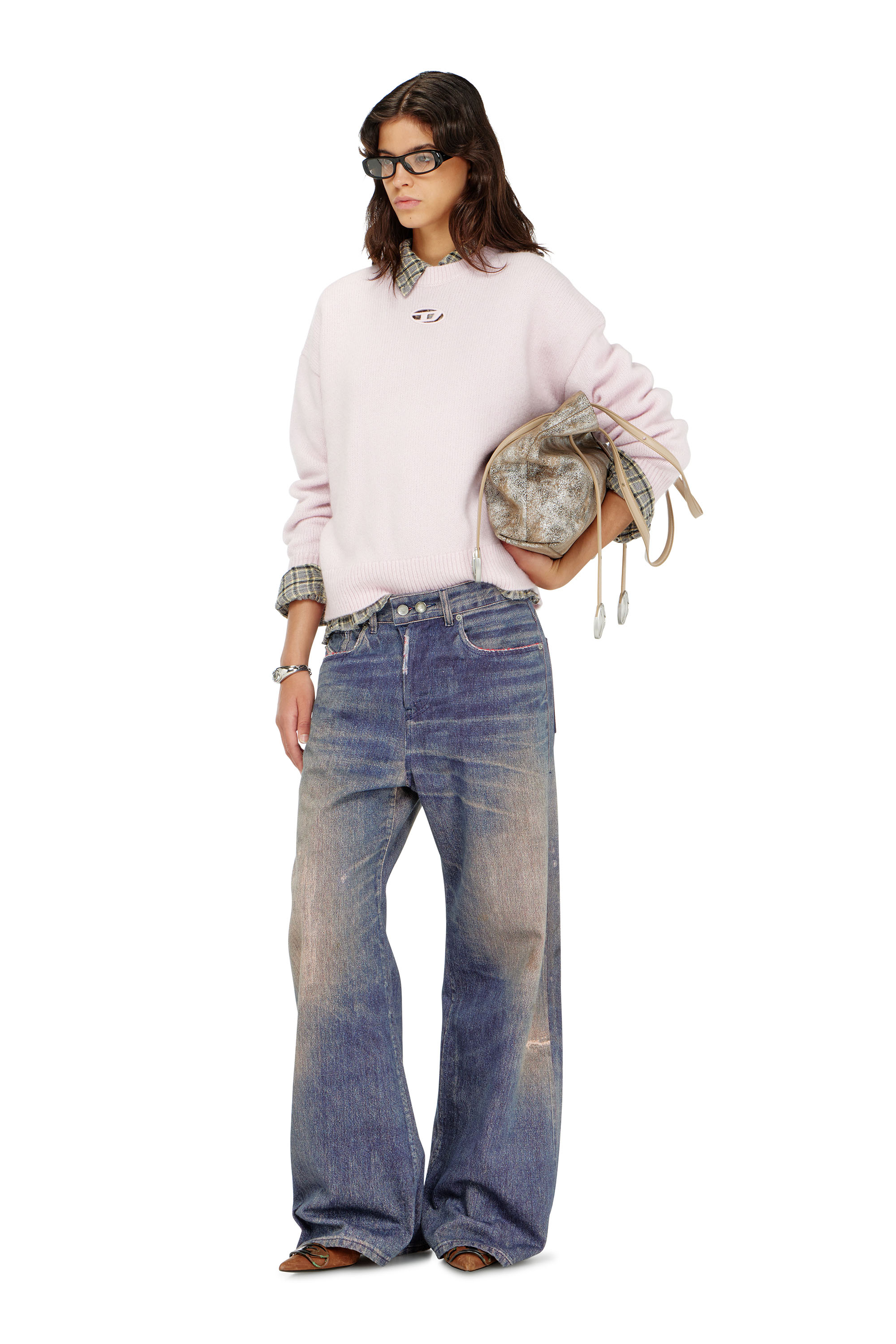 Diesel - M-AREETA, Woman's Jumper in wool and alpaca blend in null - 2