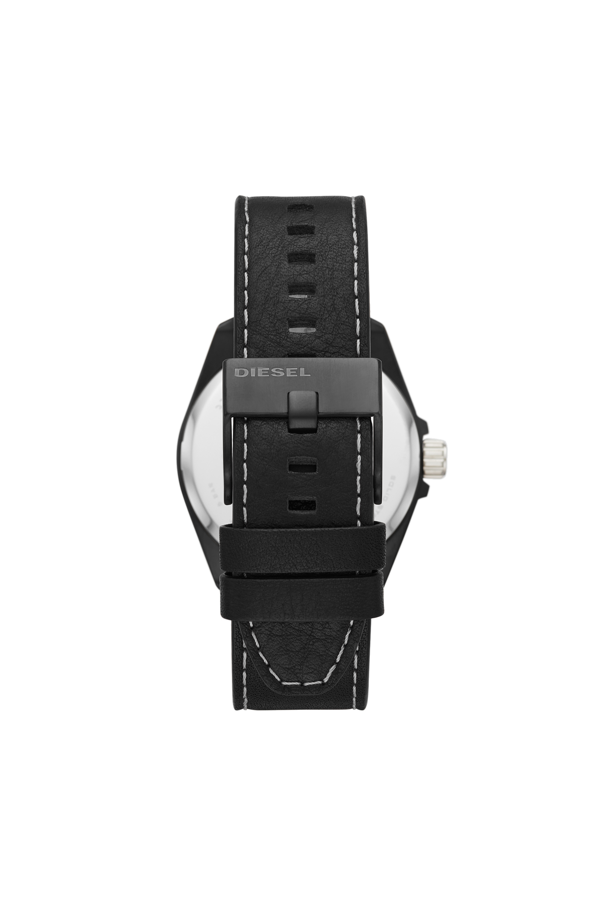 Diesel - DZ1924, Man's MS9 Three-Hand Black Leather Watch and Bracelet Set in Black - 2